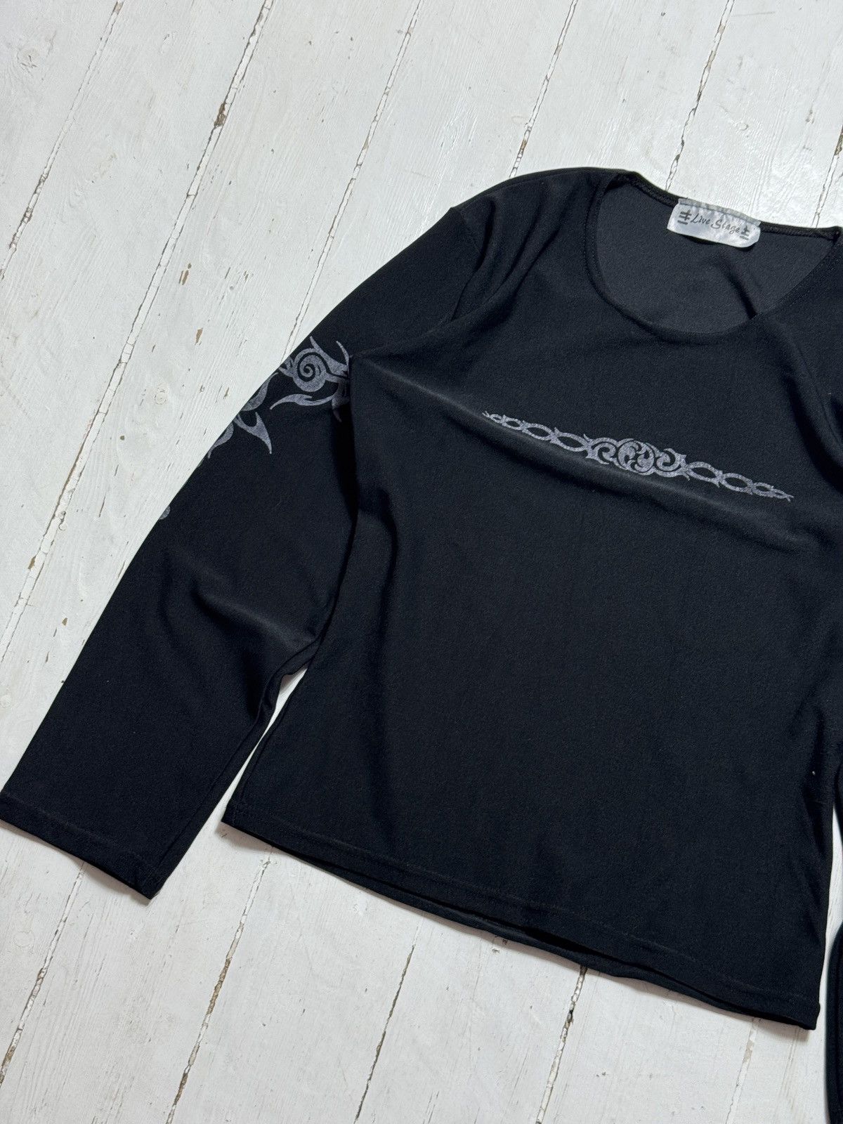 Other VINTAGE TRIBLE 2000s BLACK LONG SLEEVE Size S / US 4 / IT 40 - 2 Thumbnail