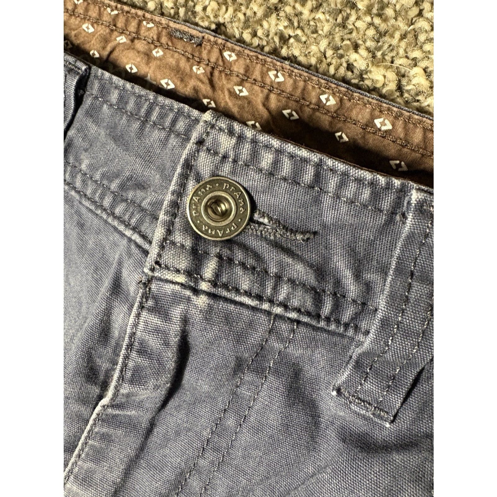 Prana prAna Pants Mens 33x32 Blue Slim Fit Stretch Shirt Hoodie Hat etc Size US 33 - 4 Thumbnail
