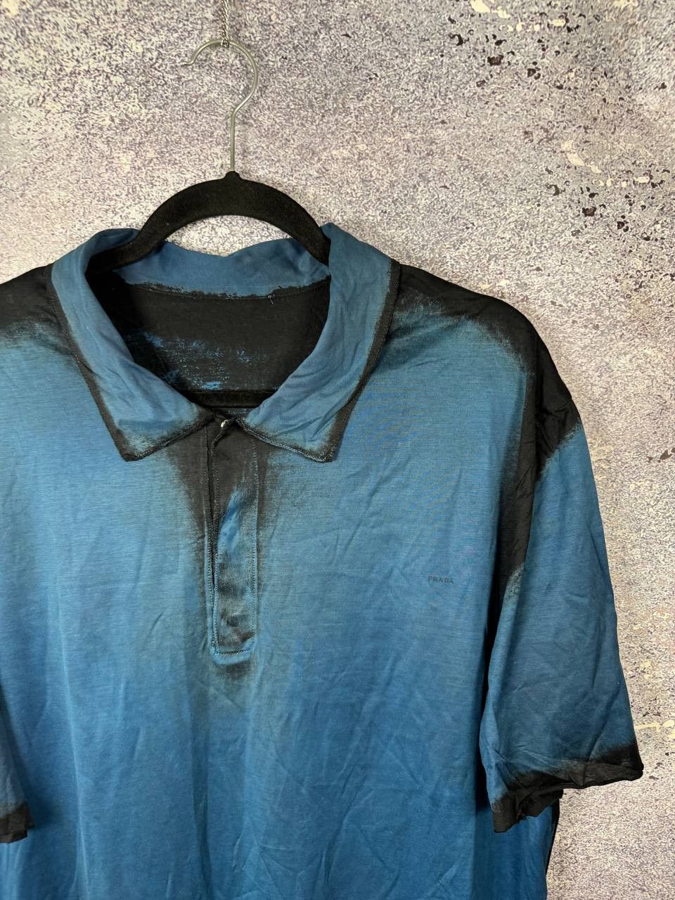 Prada Rare Archive Prada Garmen dye Polo T-Shirt y2k 2XL Size Size US XXL / EU 58 / 5 - 2 Thumbnail