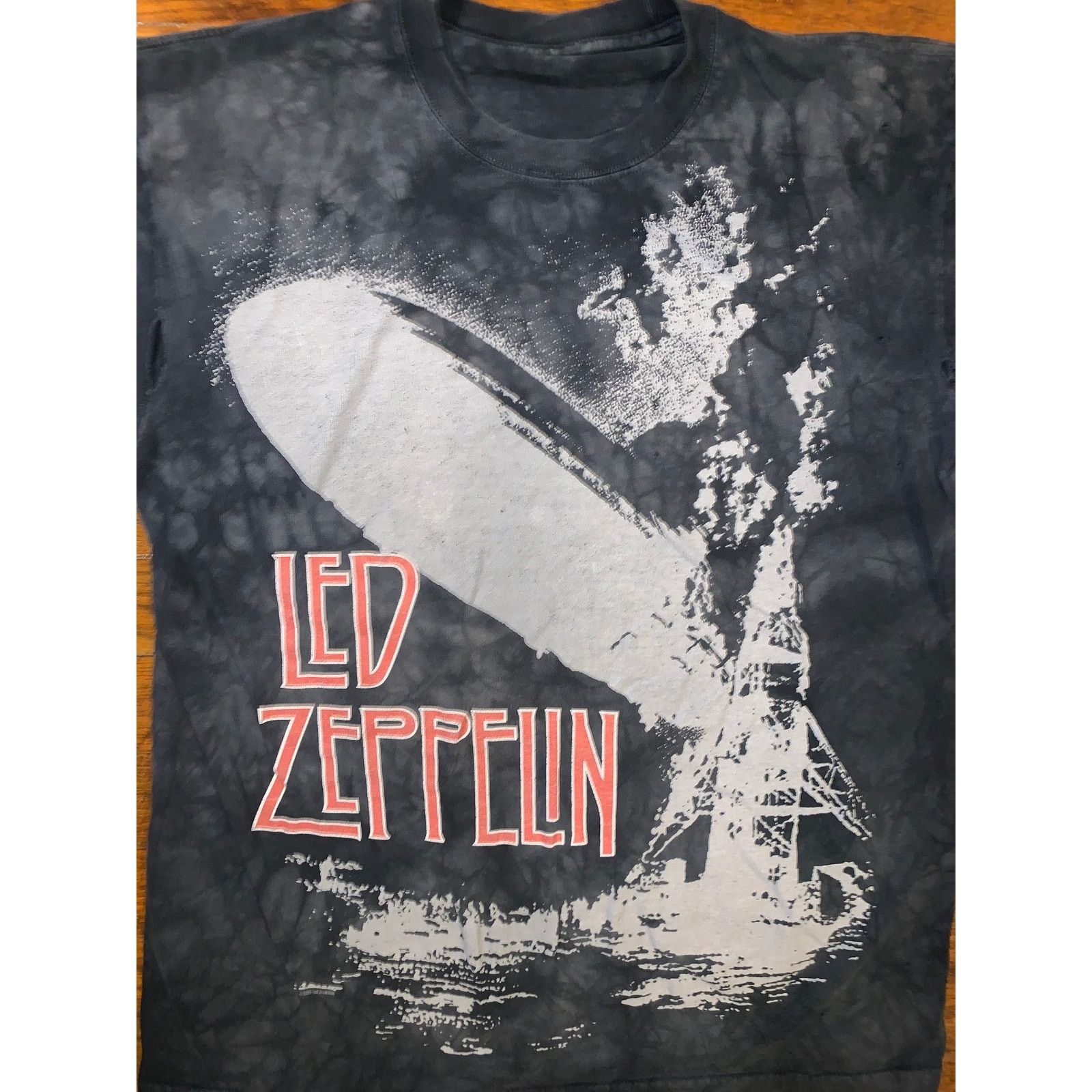 Band Tees Led Zeppelin Hindenburg Blimp Tie Dye Rock Tee Small Medium Size US S / EU 44-46 / 1 - 1 Thumbnail