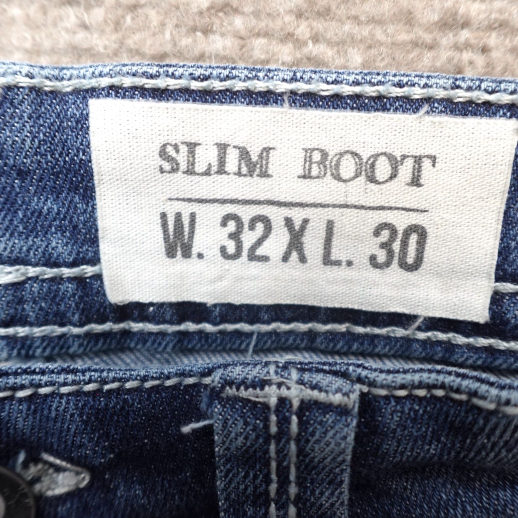 Vintage Axel Jeans Slim Bootcut 32 x 30 Blue Denim Cotton Blend Mens Pants Regular Inseam 30 Size US 32 / EU 48 - 7 Thumbnail