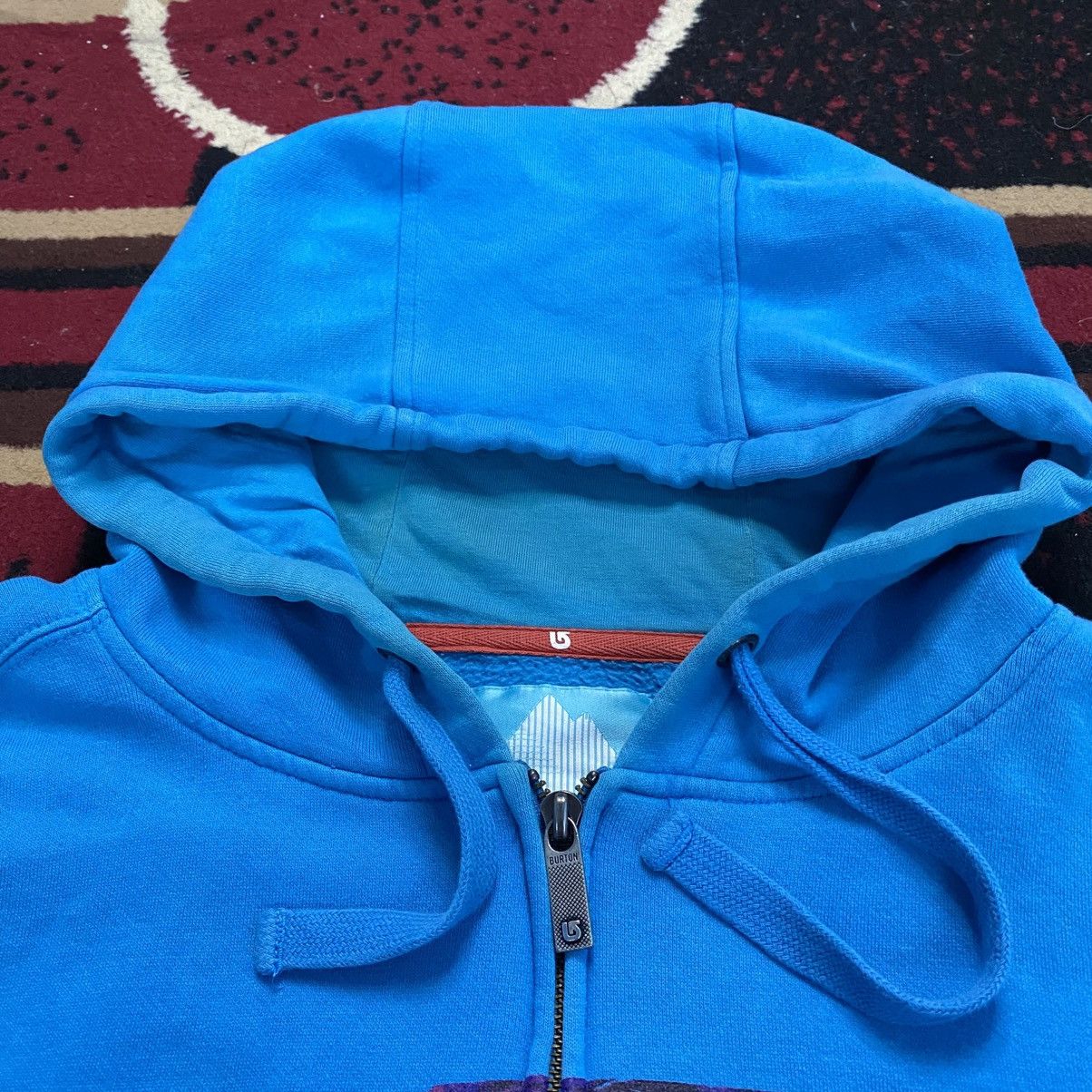 Burton Y2K Style Burton Dominan Aqua Blue Hoodie Size US XL / EU 56 / 4 - 3 Thumbnail