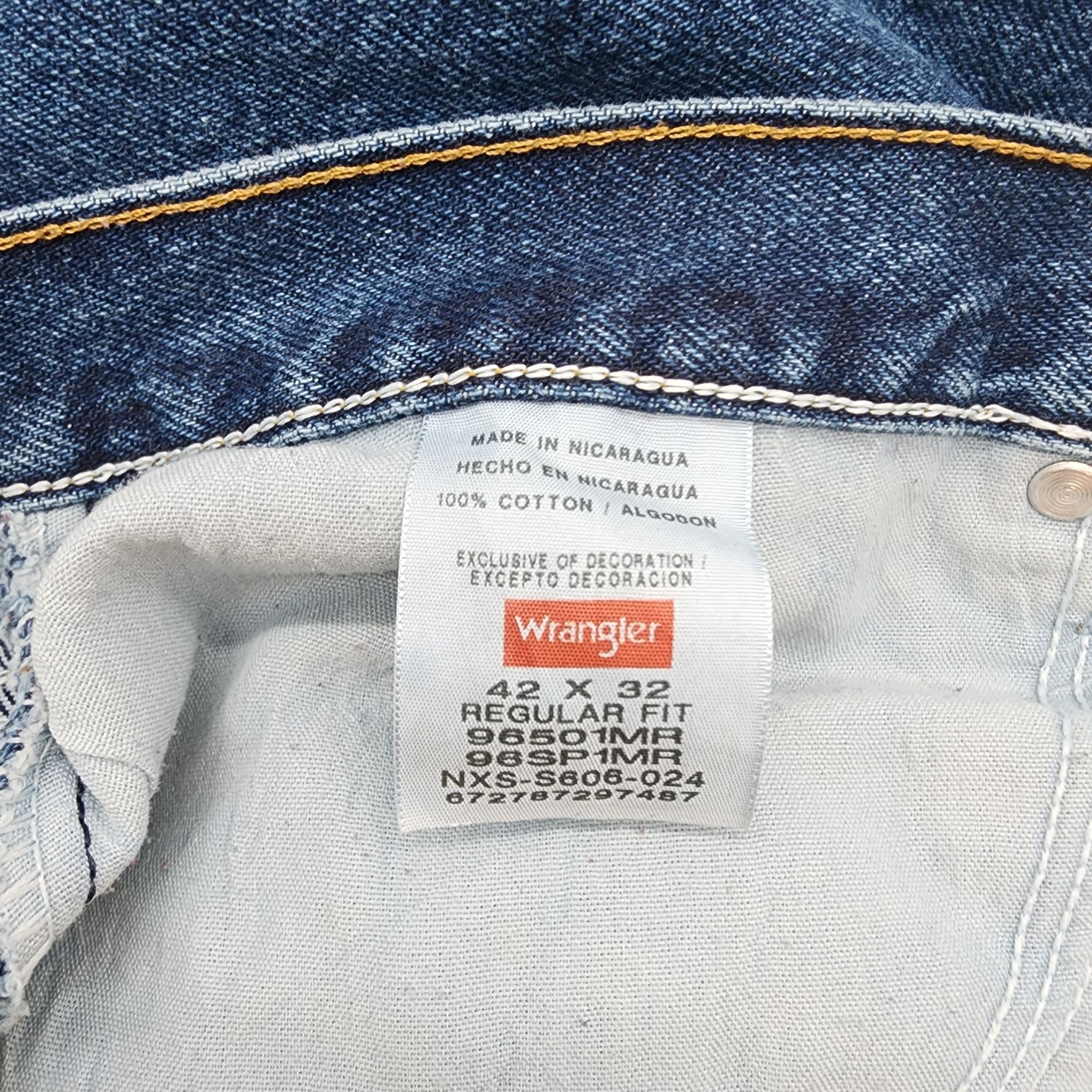 Wrangler Wrangler Regular straight jeans Mens size 42 x 32 Size US 42 / EU 58 - 3 Thumbnail