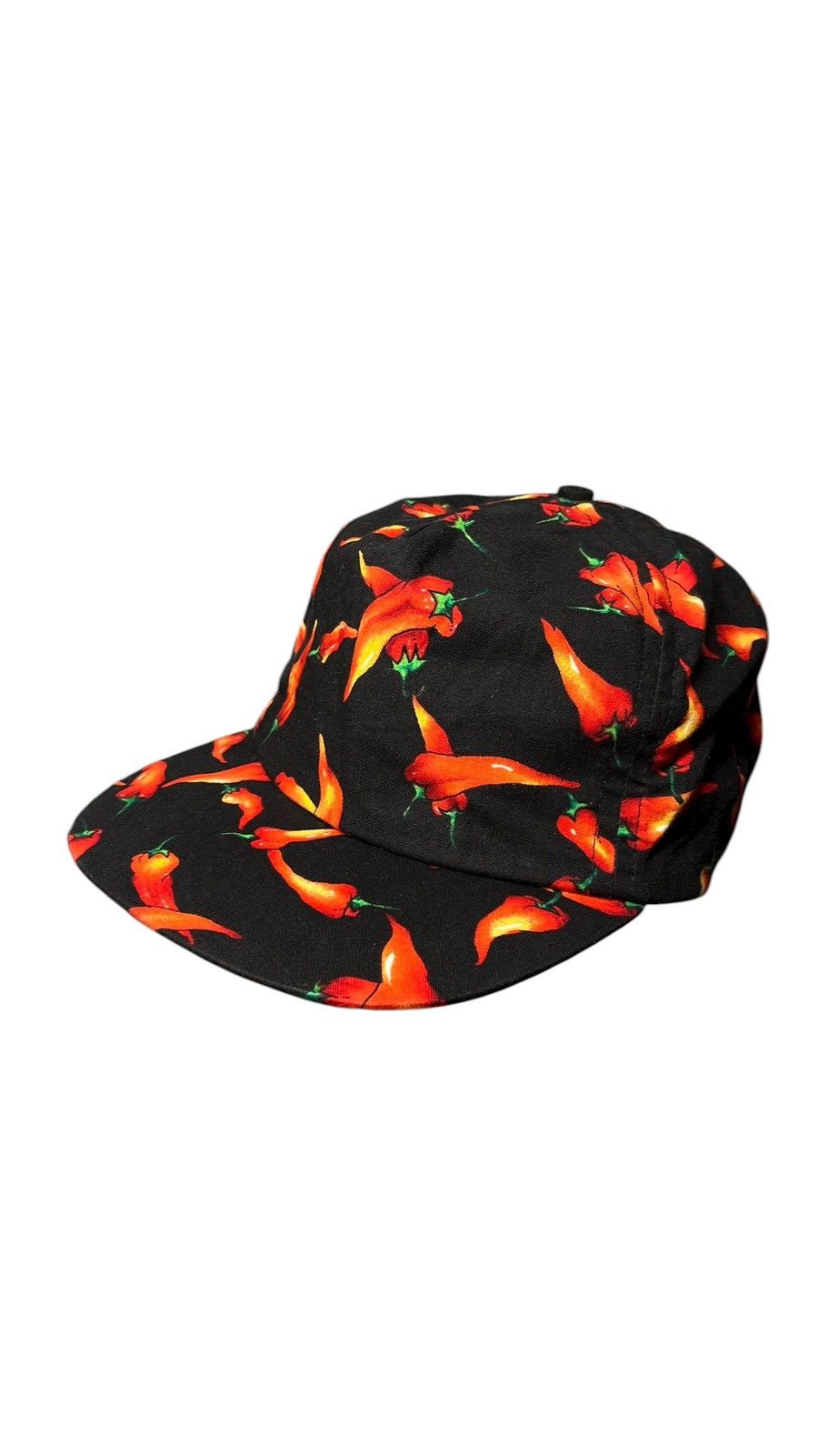 Hot Topic Y2K Black and red chili pepper print snapback cap Size ONE SIZE - 1 Thumbnail