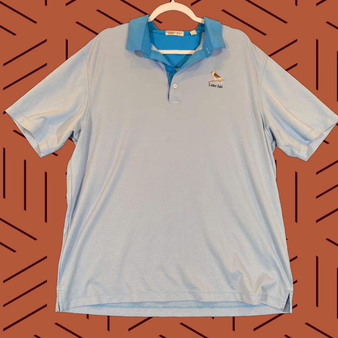 Vintage bermuda sands Shirt XL Blue Golf Course Casual Polo Sport Lake Isle Solid Mens Size US XL / EU 56 / 4 - 1 Thumbnail