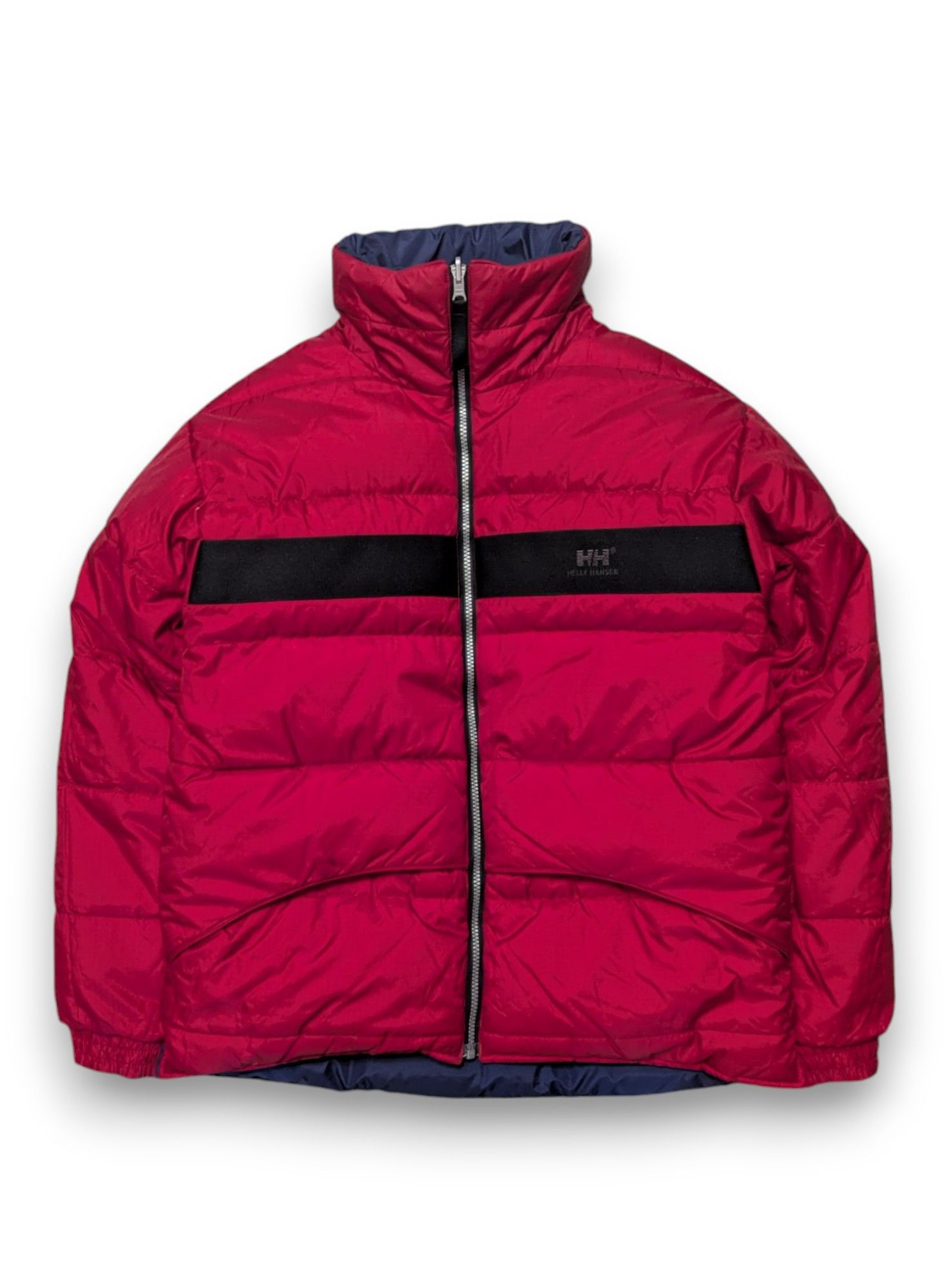Helly Hansen Reversible Down Puffer Jacket Navy Red Men's M