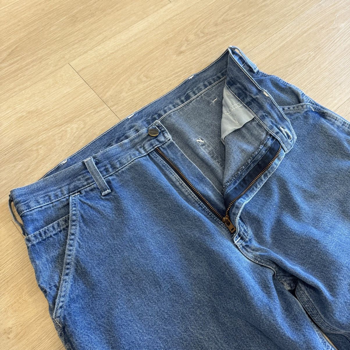 Carhartt BLUE DENIM CARHARTT PANTS Size US 34 / EU 50 - 3 Thumbnail