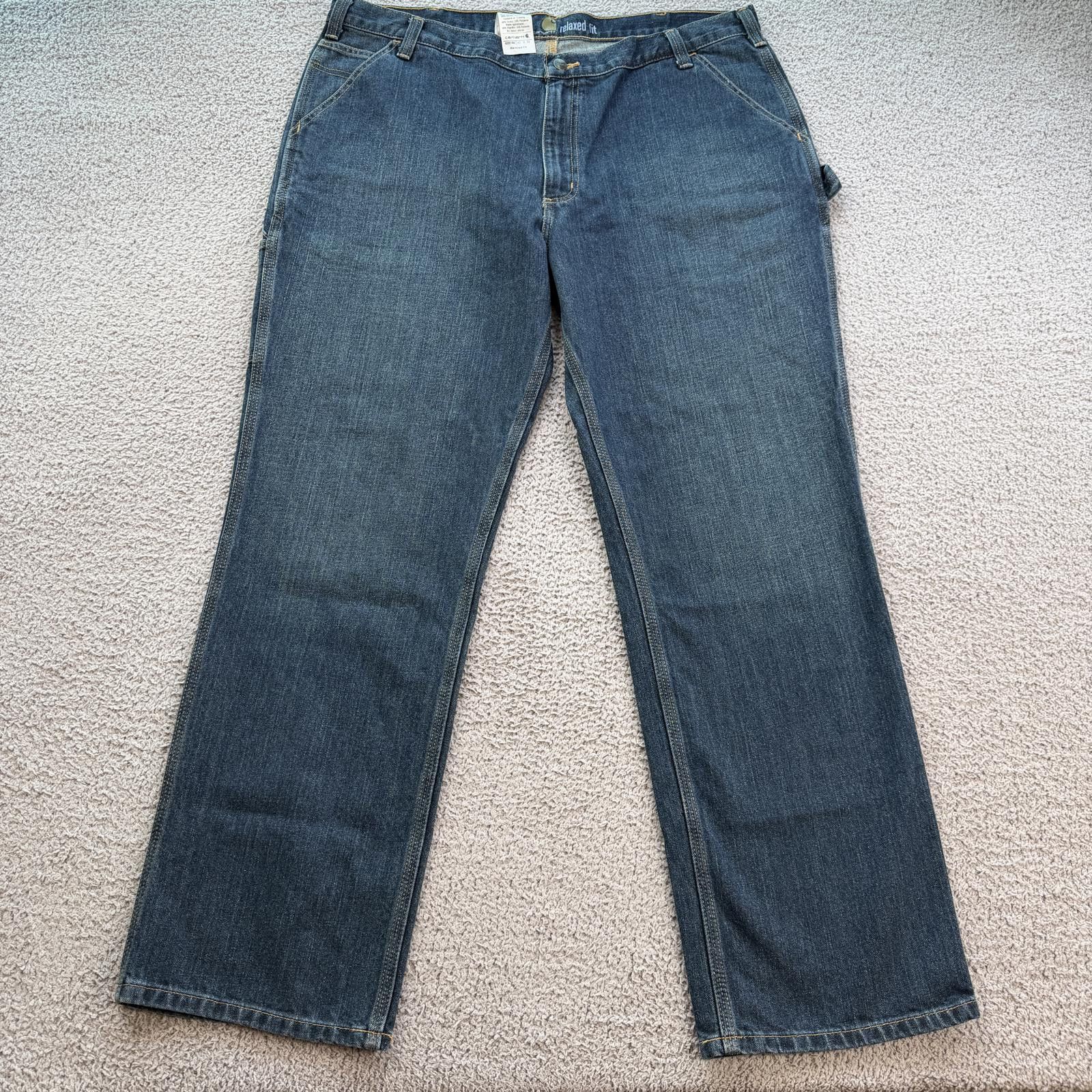 Carhartt Carhartt Relaxed Fit Carpenter Jeans 42x32 Blue Denim Work Size US 42 / EU 58 - 1 Thumbnail