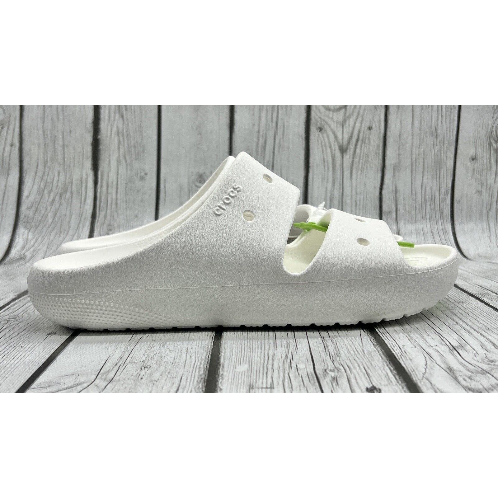 Crocs Size 8M/10W - Crocs Classic Sandals V2 White 209403 100 Size US 8 / EU 41 - 1 Thumbnail