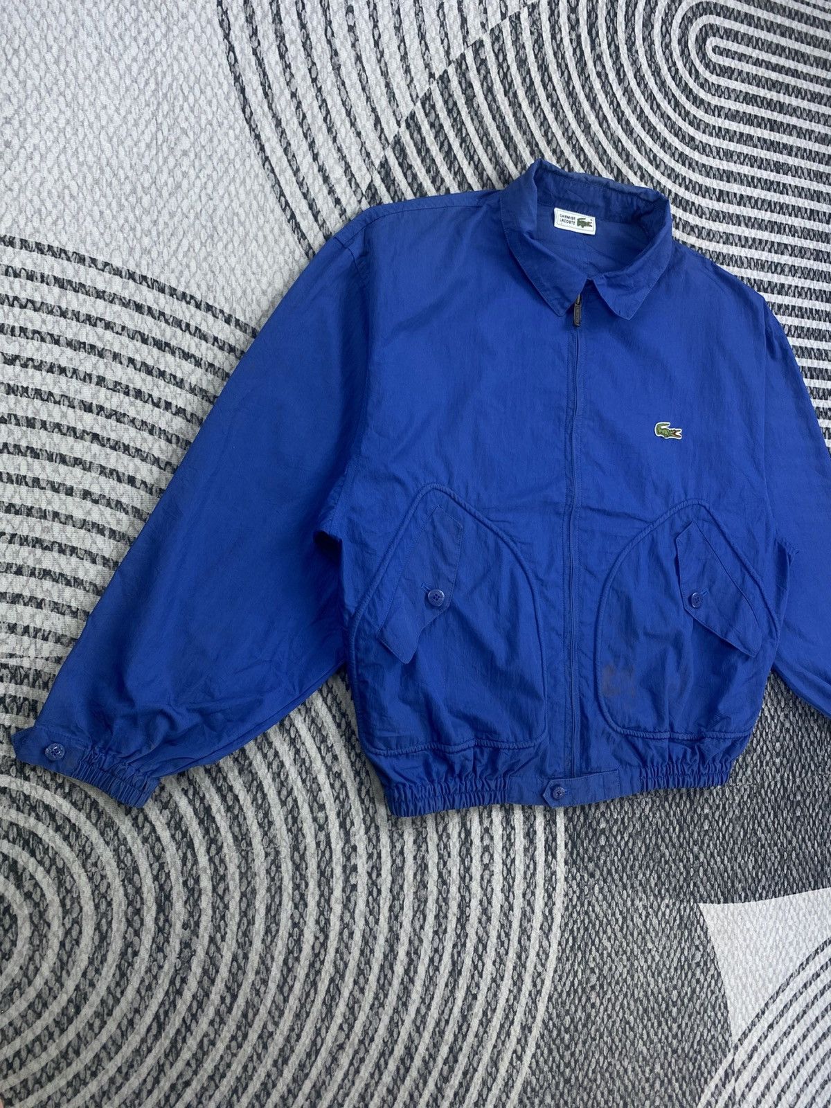 Lacoste Vintage Lacoste Blue Alligator Logo Zipper Jacket Size US L / EU 52-54 / 3 - 3 Thumbnail