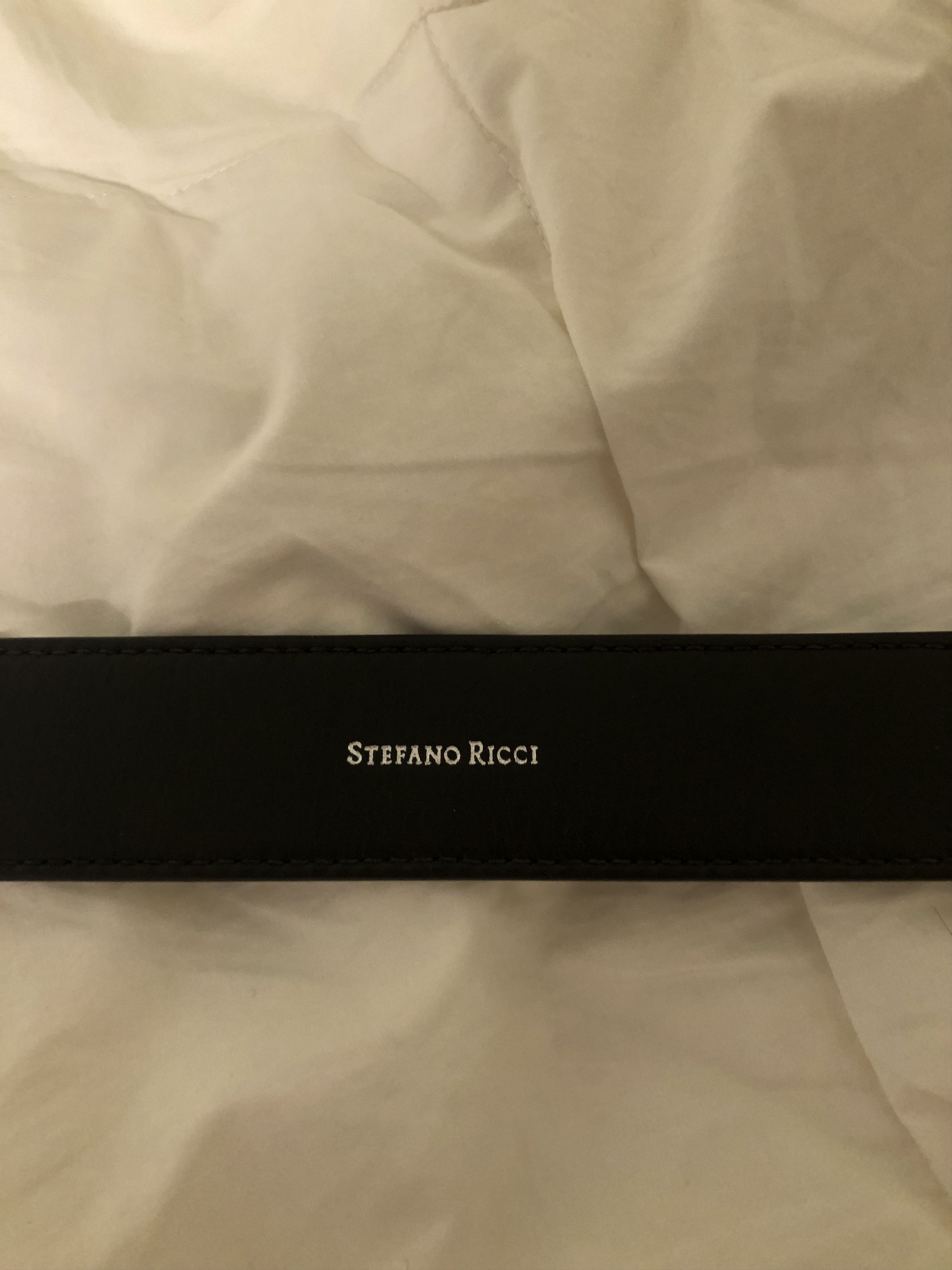 Stefano Ricci Stefano Ricci Black Matted Crocodile Leather Belt Size ONE SIZE - 3 Thumbnail