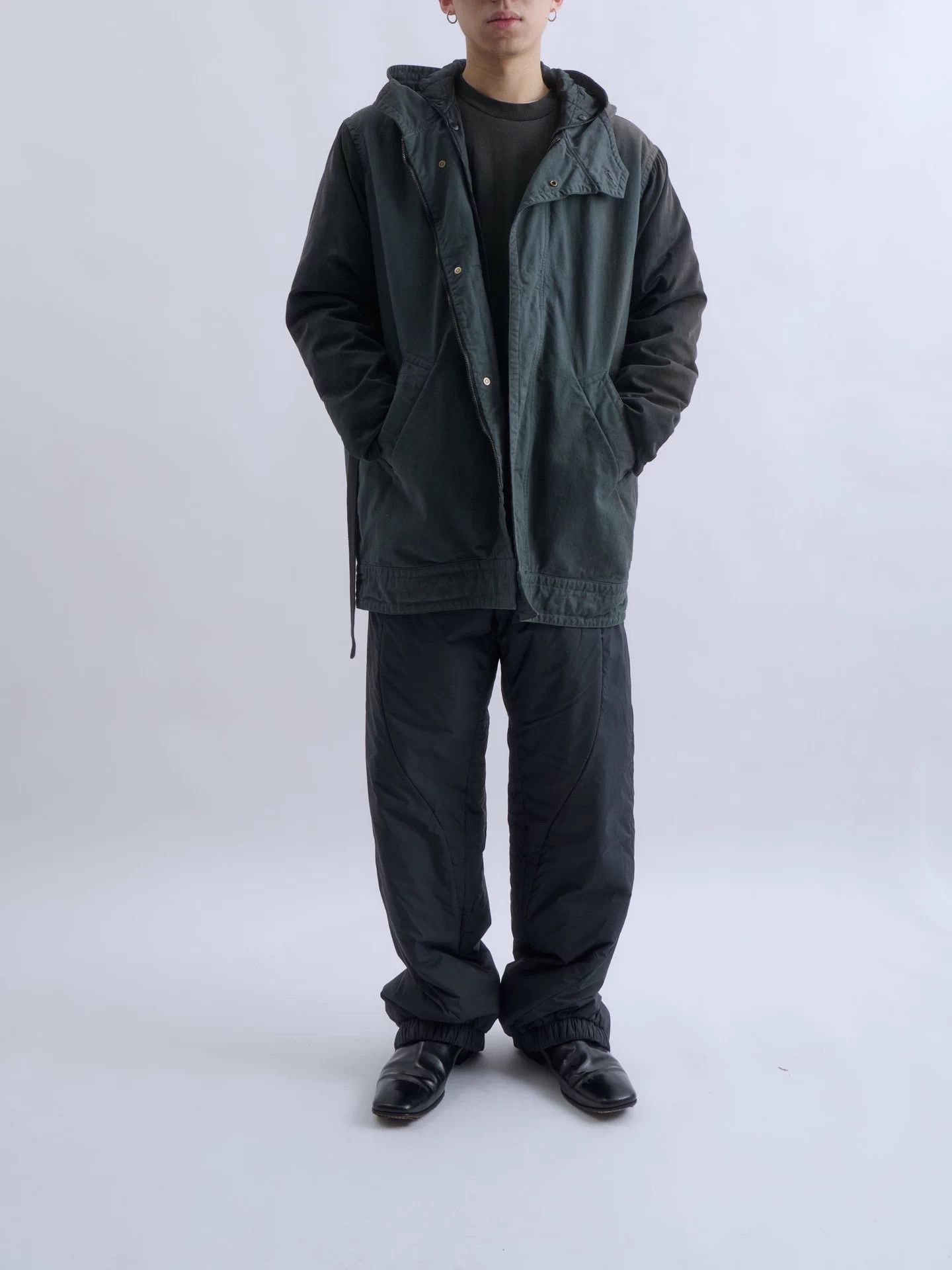 Robert Geller Robert Geller panel padded hooded cotton-cupro jacket Size US M / EU 48-50 / 2 - 2 Thumbnail