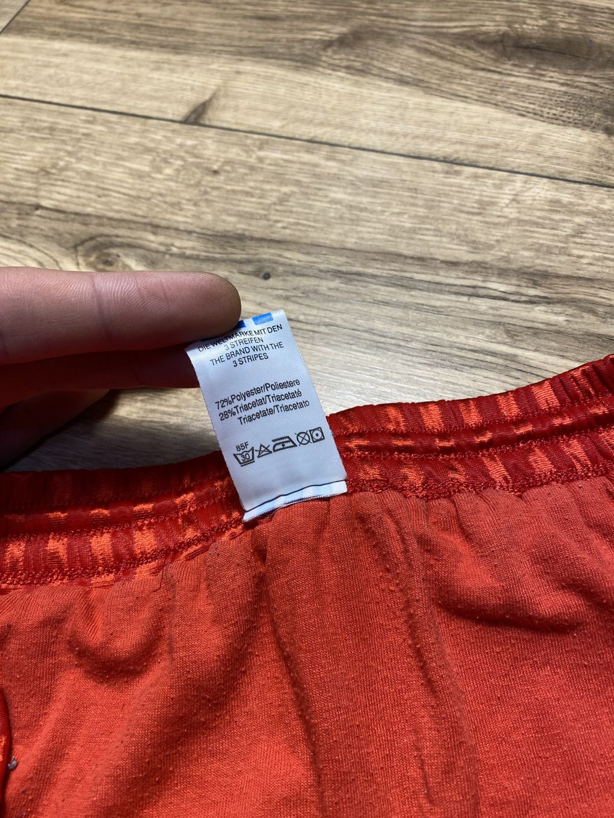 Adidas Vintage Adidas Football Shorts Red Shadow Stripe 80s 90s M Size US 32 / EU 48 - 6 Thumbnail