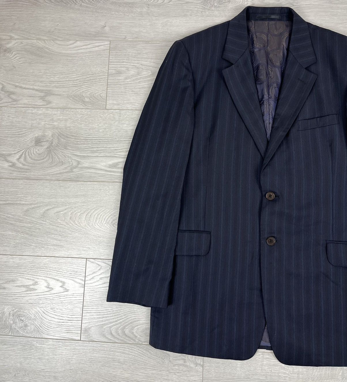 Paul Smith Paul Smith Vintage 2006 Blue Striped Wool Suit Blazer Pants Size 46R - 4 Thumbnail