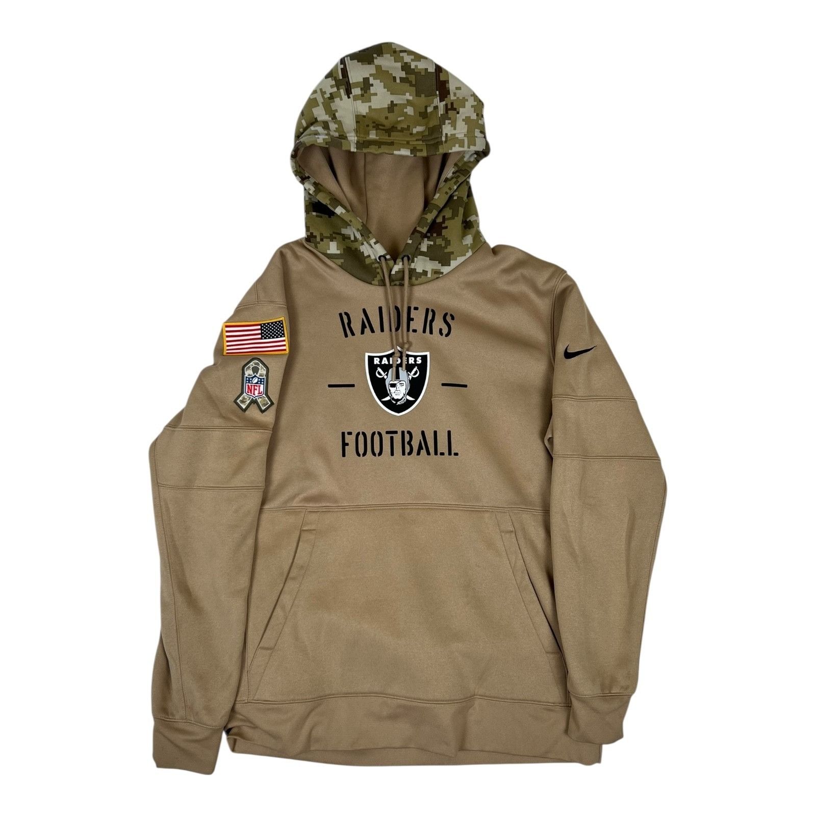Nike Las Vegas Raiders Hoodie Mens Large Nike NFL On Field Dri-Fi Size US L / EU 52-54 / 3 - 1 Thumbnail