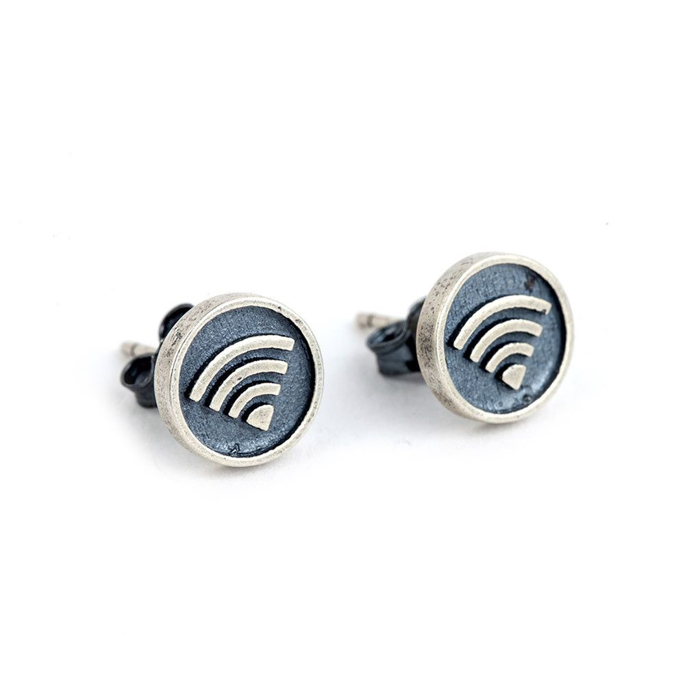 Jewelry Crazy Earrings One Pairs Chrome Jewelry Size ONE SIZE - 6 Thumbnail