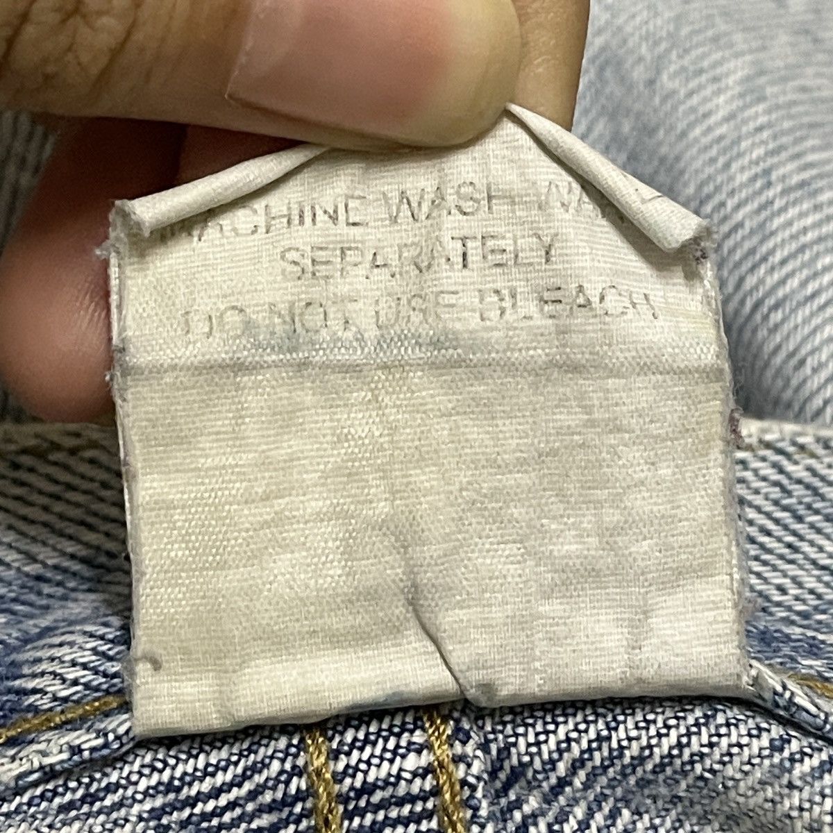 Japanese Brand × Vintage Rare Design Vintage Nostalgia Dungarees Cowboy Jeans 1990s Size US 36 / EU 52 - 11 Thumbnail