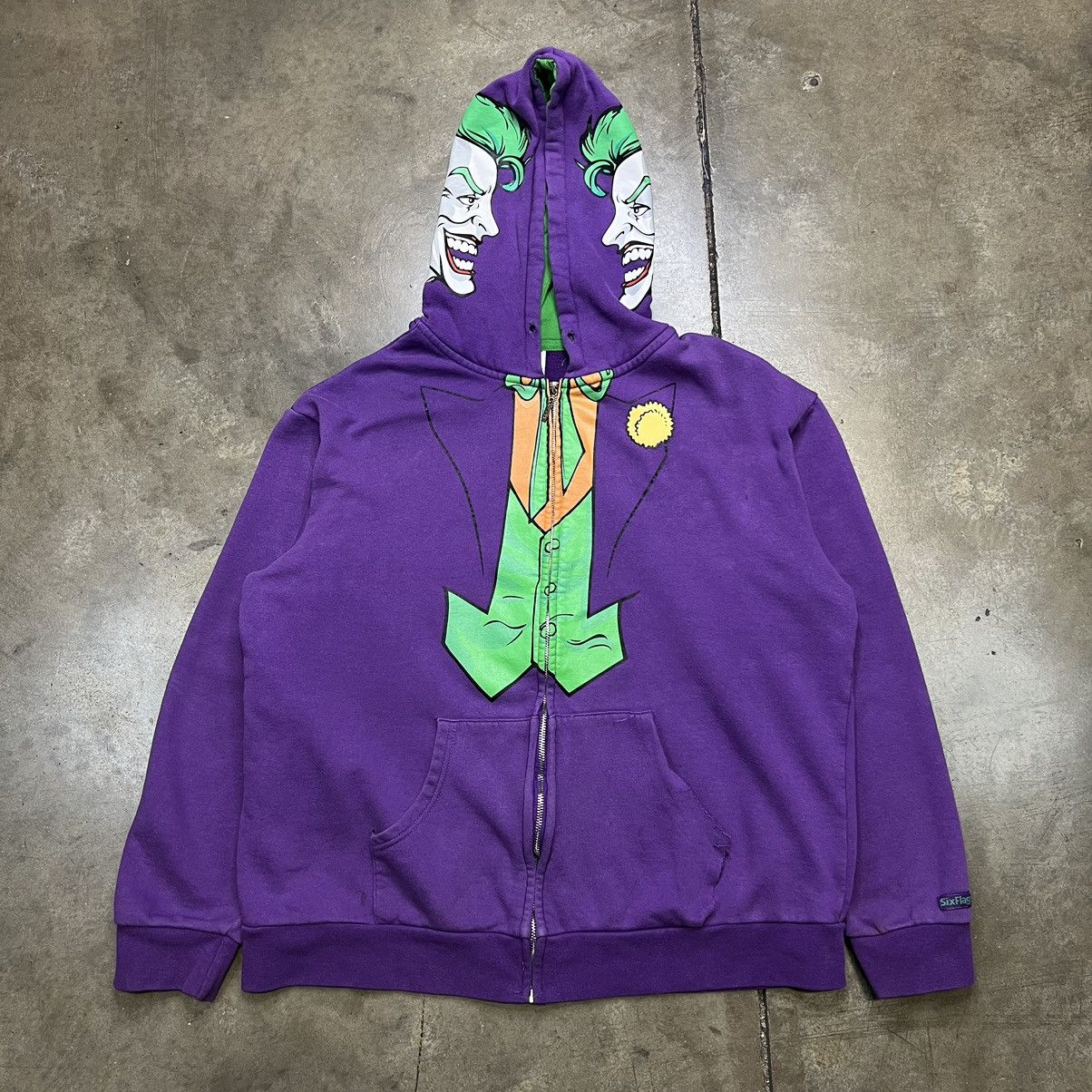 Batman Dc Comics Vintage Vintage Y2K The Joker Batman DC Comics Zip Up Hoodie Movie Grailed