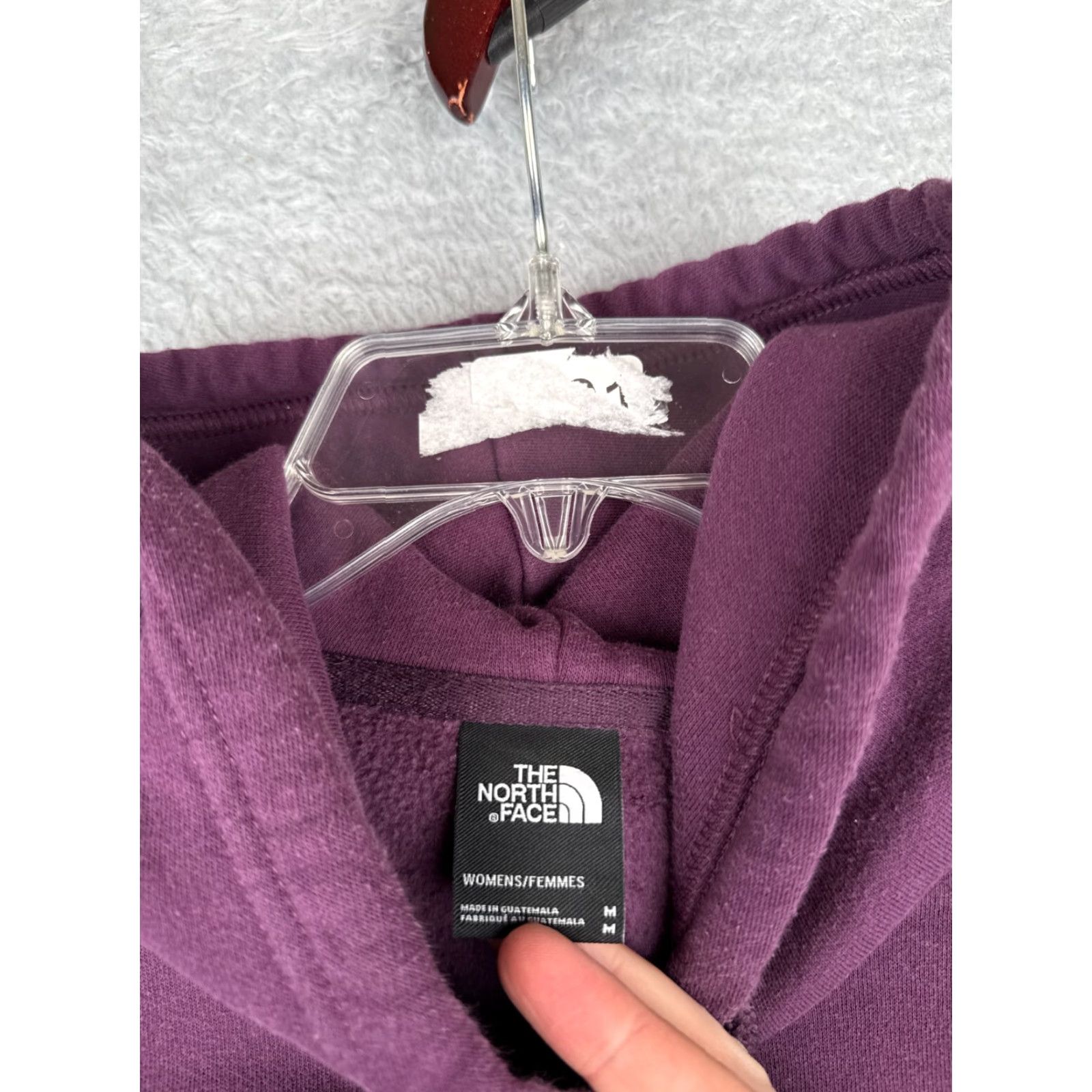 The North Face VINTAGE The North Face Hoodie Shirt Womens Medium Purple Pullover Pocket Cotton 90s Logo Mens Womens Boys Girls Size M / US 6-8 / IT 42-44 - 7 Thumbnail
