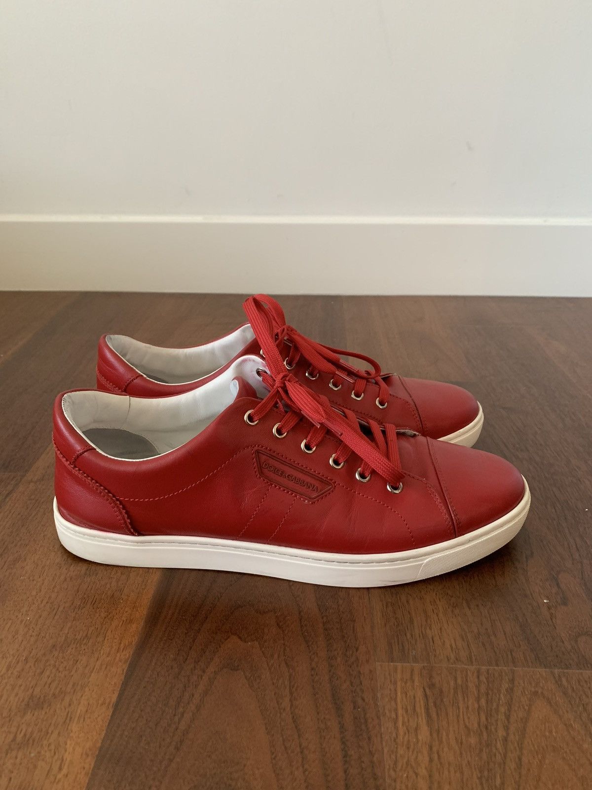 Dolce & Gabbana Dolce & Gabbana Leather Sneakers Size US 10.5 / EU 43-44 - 4 Thumbnail