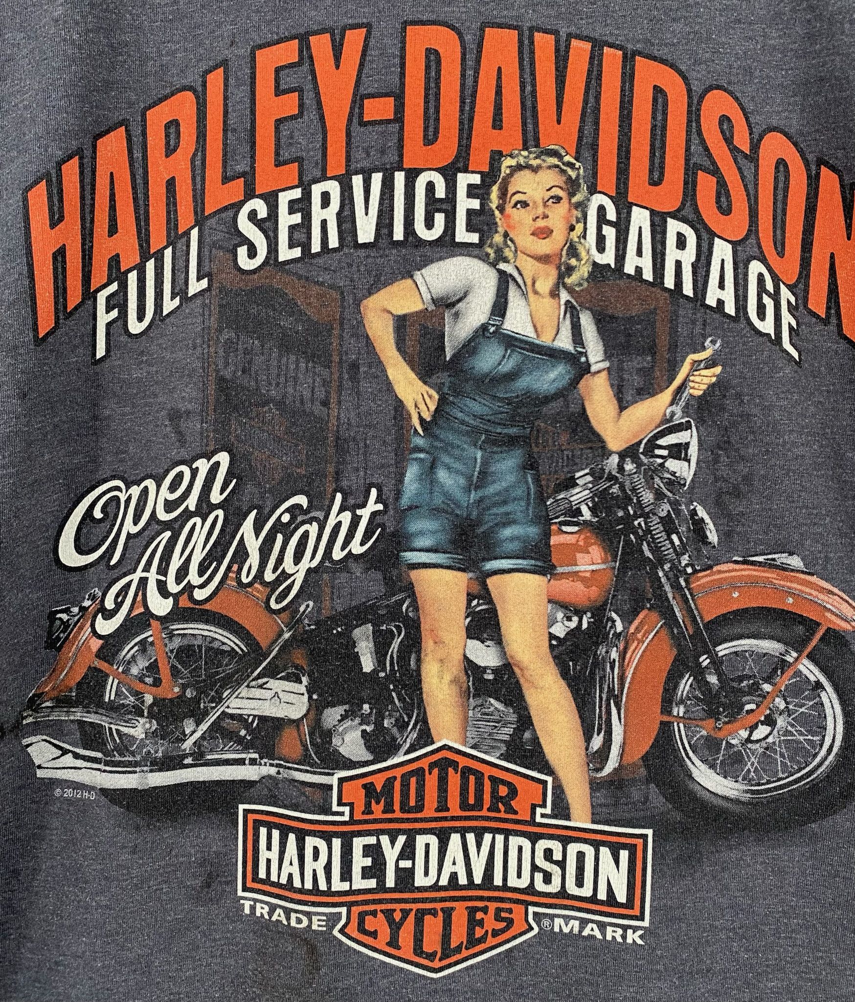 Harley Davidson Harley Davidson Nashville Full Service Pinup T-Shirt XL Size US XL / EU 56 / 4 - 2 Thumbnail
