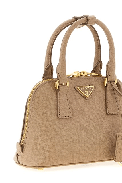 Prada PRADA Cameo Beige Leather Top Handle Bag New & Authentic Size ONE SIZE - 3 Thumbnail