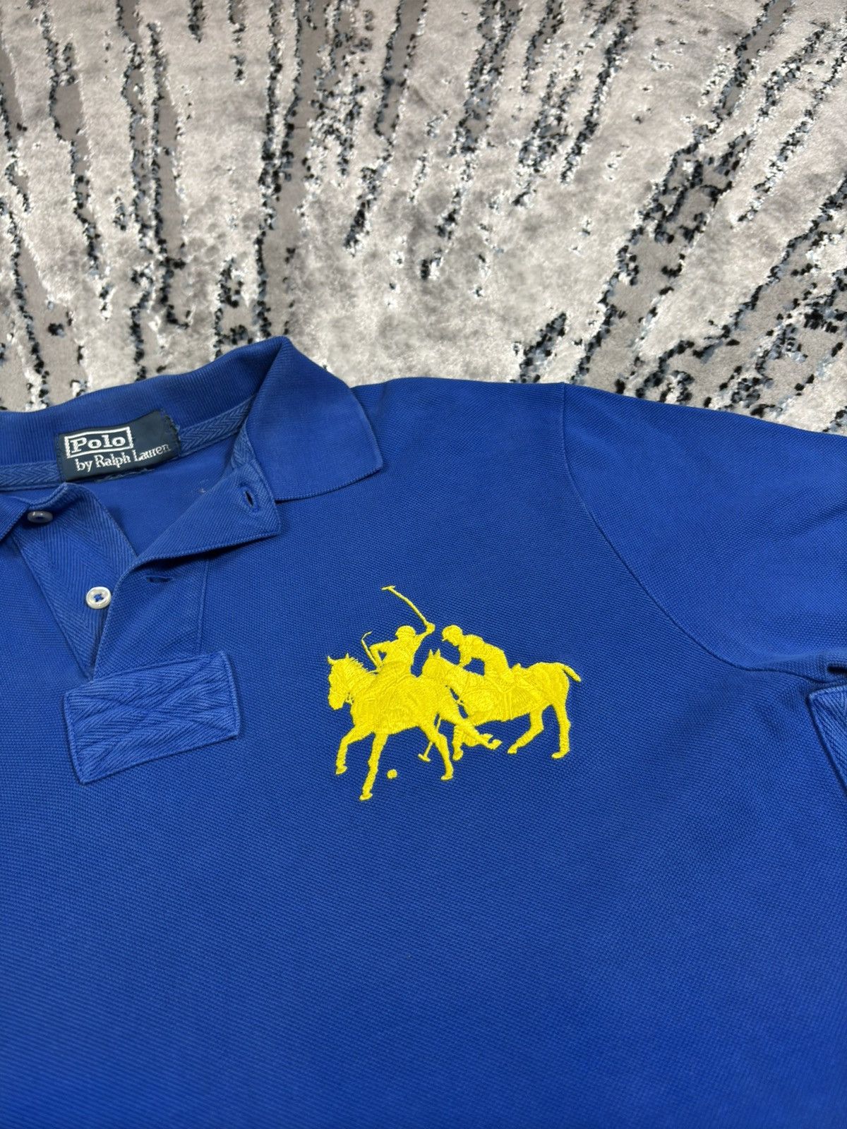 Polo Ralph Lauren Vintage Polo Ralph Lauren Chief Keef Tee Blue Yellow USA Size US L / EU 52-54 / 3 - 2 Thumbnail