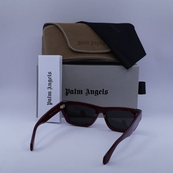 Palm Angels Palm Angels PERI10K MALIBU 2507 Sunglasses Red Cat Eye Frame Size ONE SIZE - 8 Thumbnail