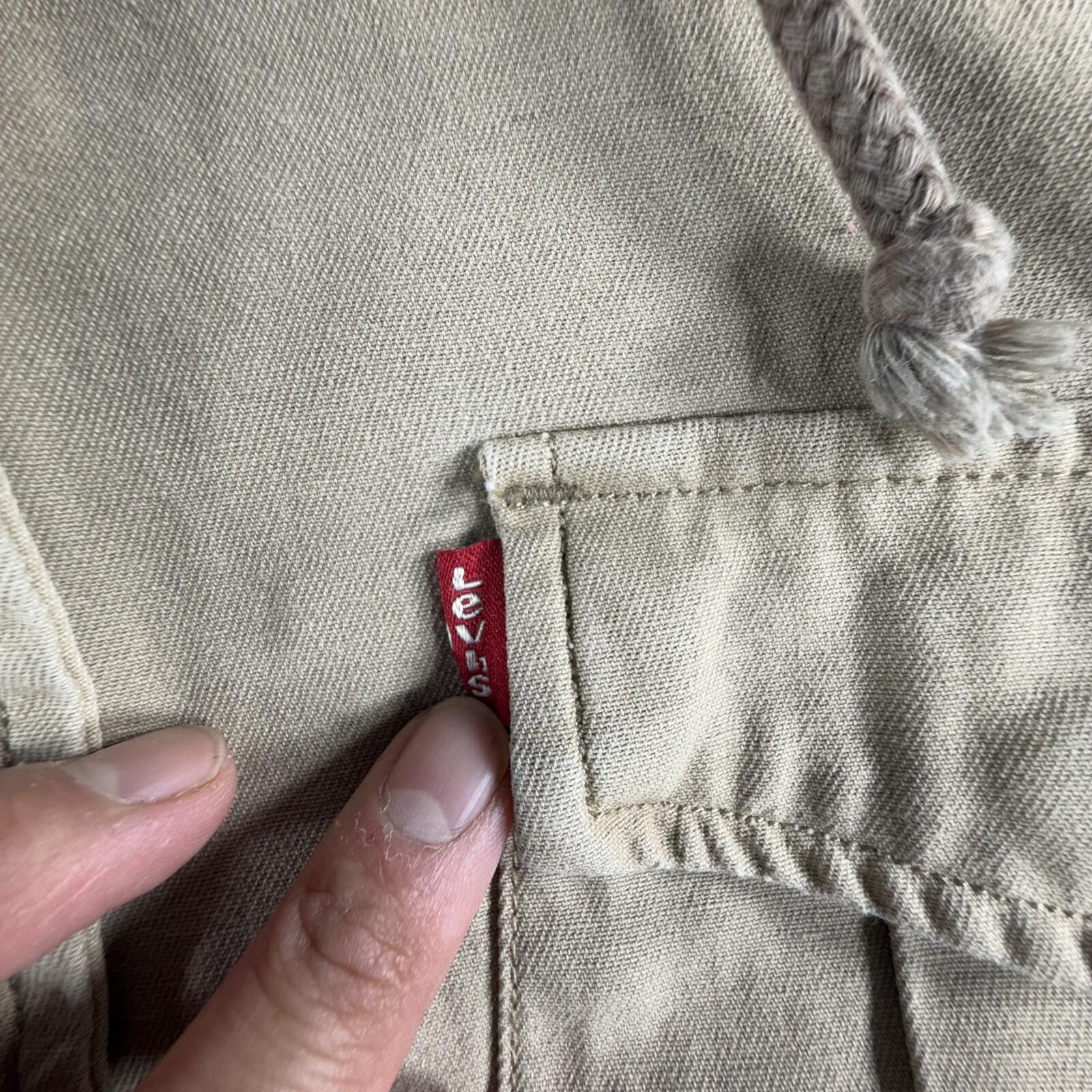 Levi's Levi's Jacket Women's L Khaki Hooded Utility Military Field Size L / US 10 / IT 46 - 2 Thumbnail