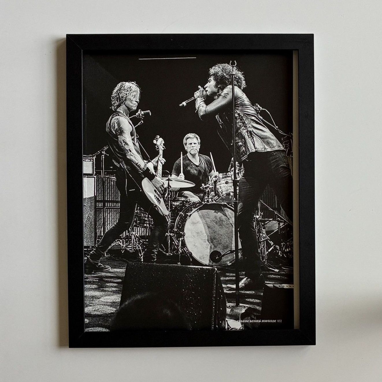 Chrome Hearts × Japanese Brand × Vintage Chrome Hearts music band photo Poster framed 9x11 Size ONE SIZE - 1 Thumbnail