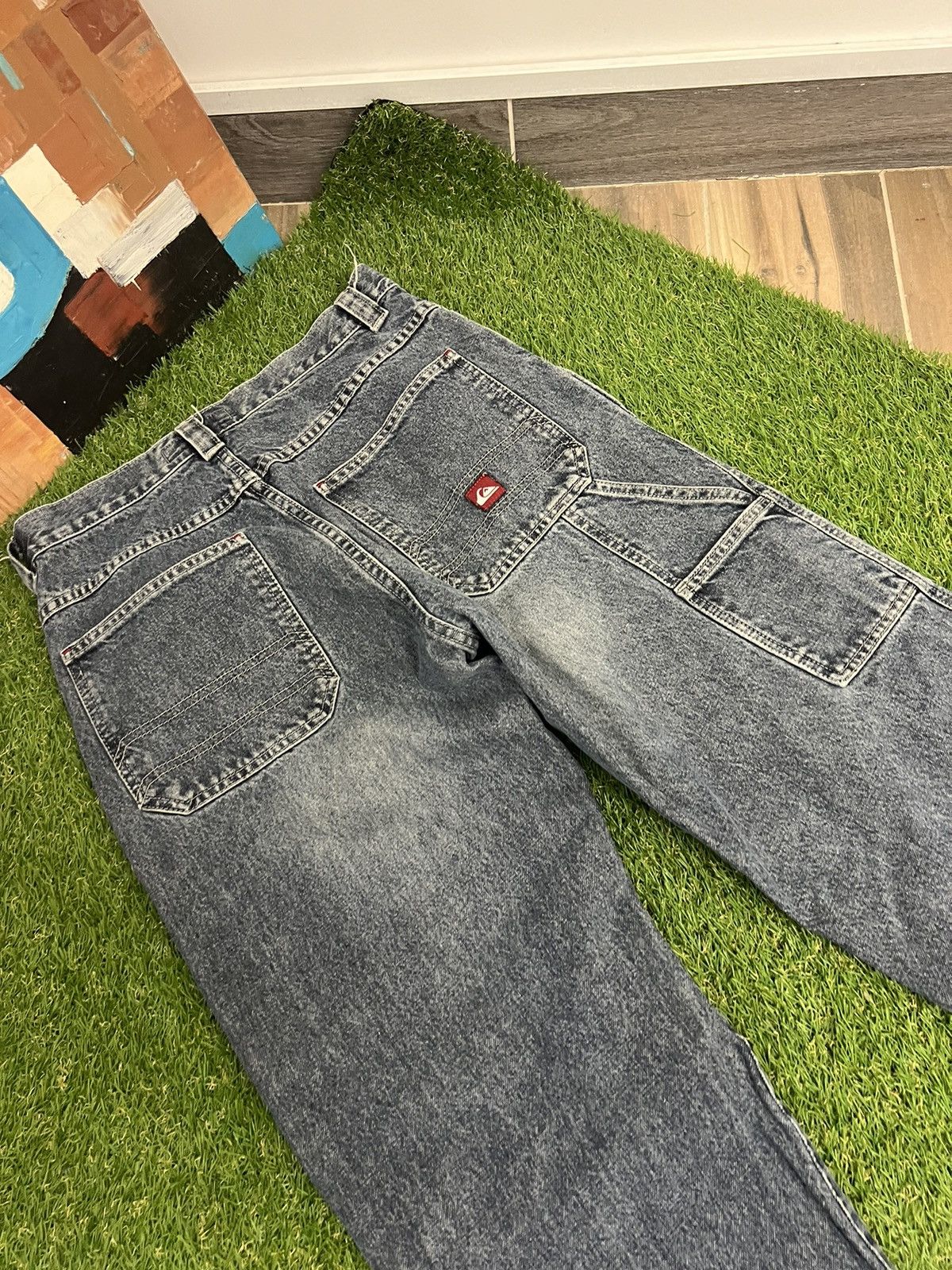 Quiksilver Vintage 90s Quicksilver Denim Jeans S Size Light Wash Mens Size US 28 / EU 44 - 12 Thumbnail