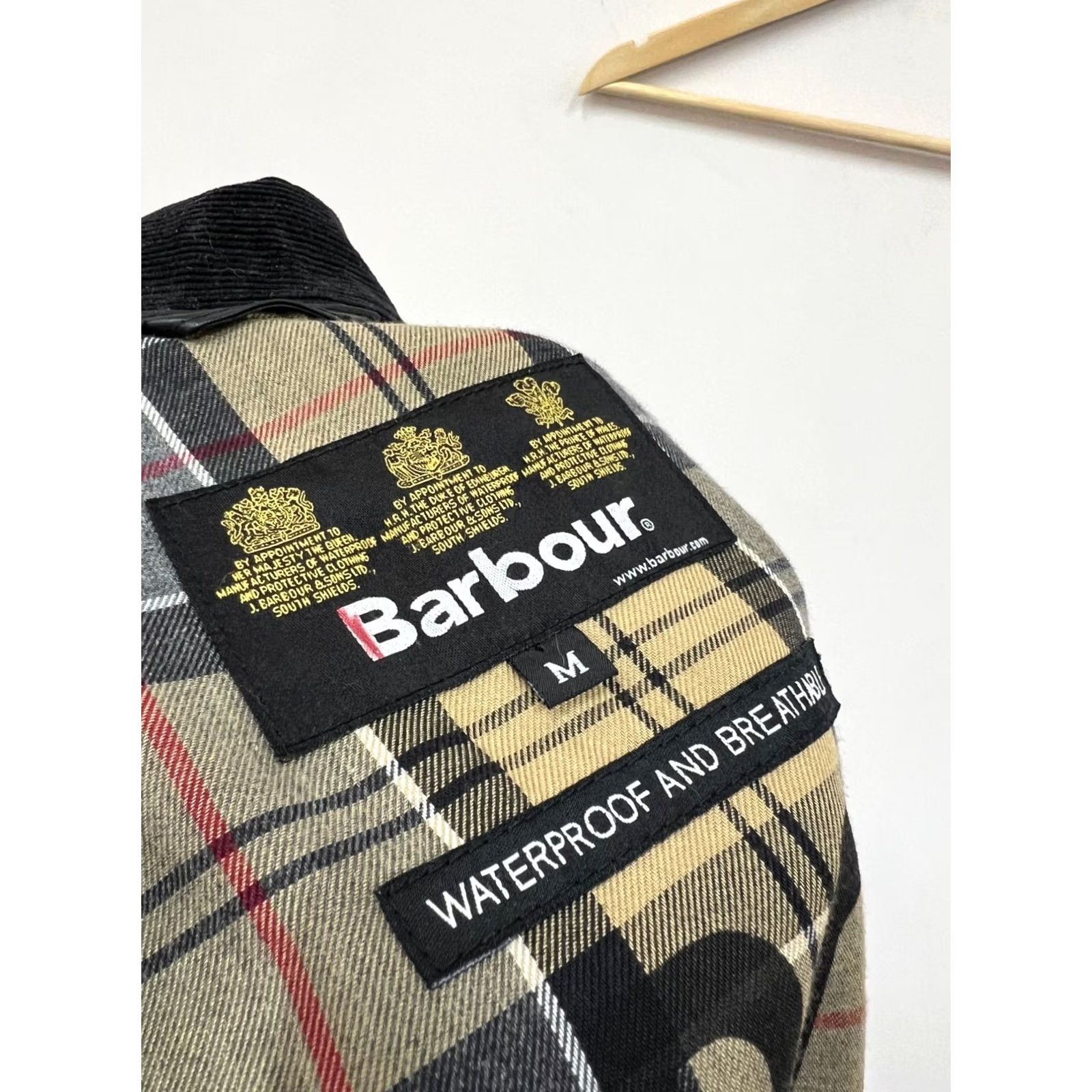 Barbour Barbour Jacket Mens M Black Carbon Finish International Waterproof Breathable Size US M / EU 48-50 / 2 - 7 Thumbnail