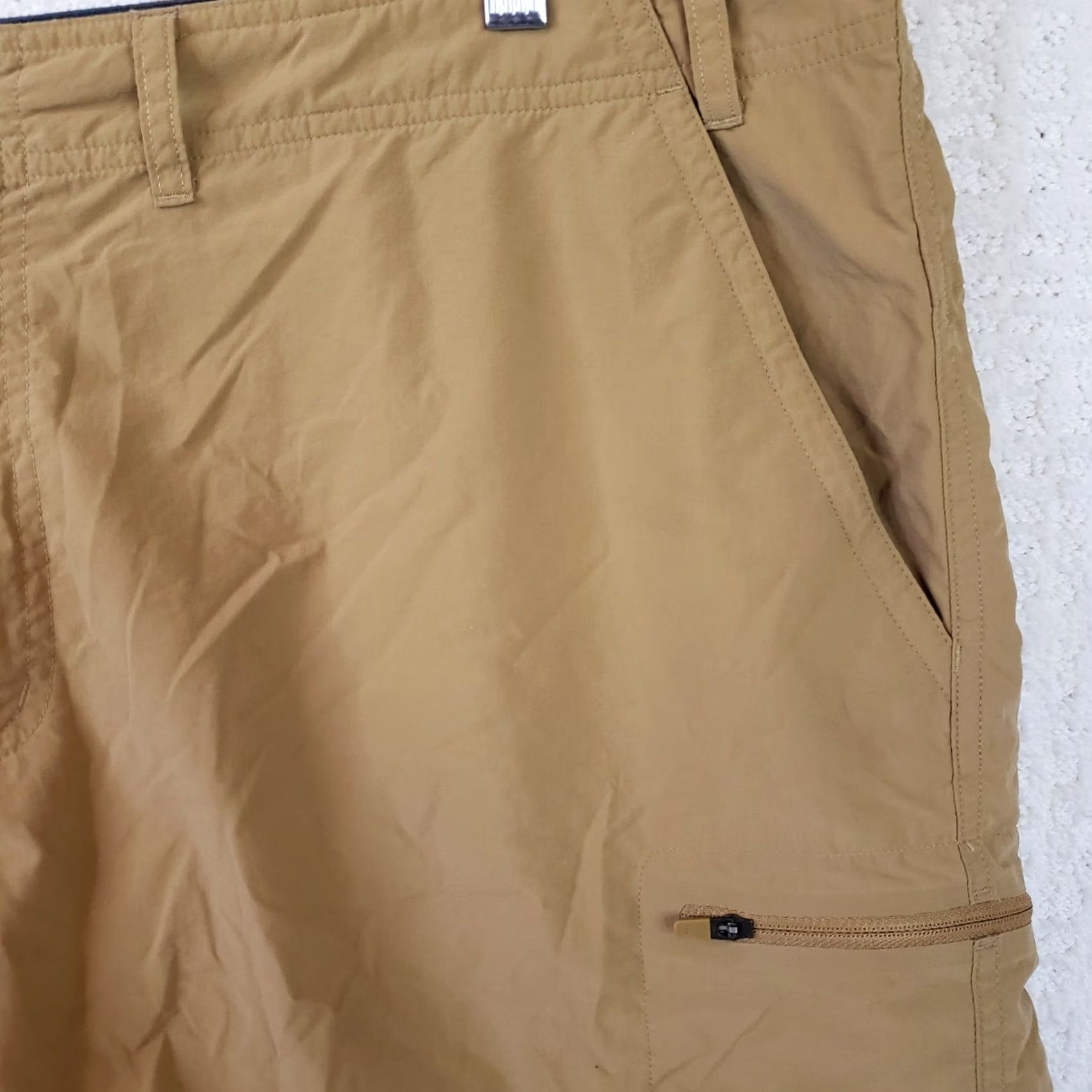 ExOfficio ExOfficio Shorts Mens 42x9 Camel Cargo Pocket Outdoor Camp Hike Nylon Cotton? Size US 42 / EU 58 - 5 Thumbnail