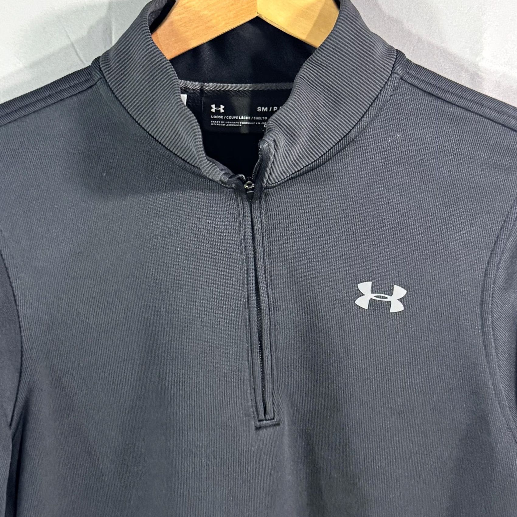 Under Armour Under Armour Pullover Mens Small Black Quarter Zip Lightweight Athletic Size US S / EU 44-46 / 1 - 2 Thumbnail