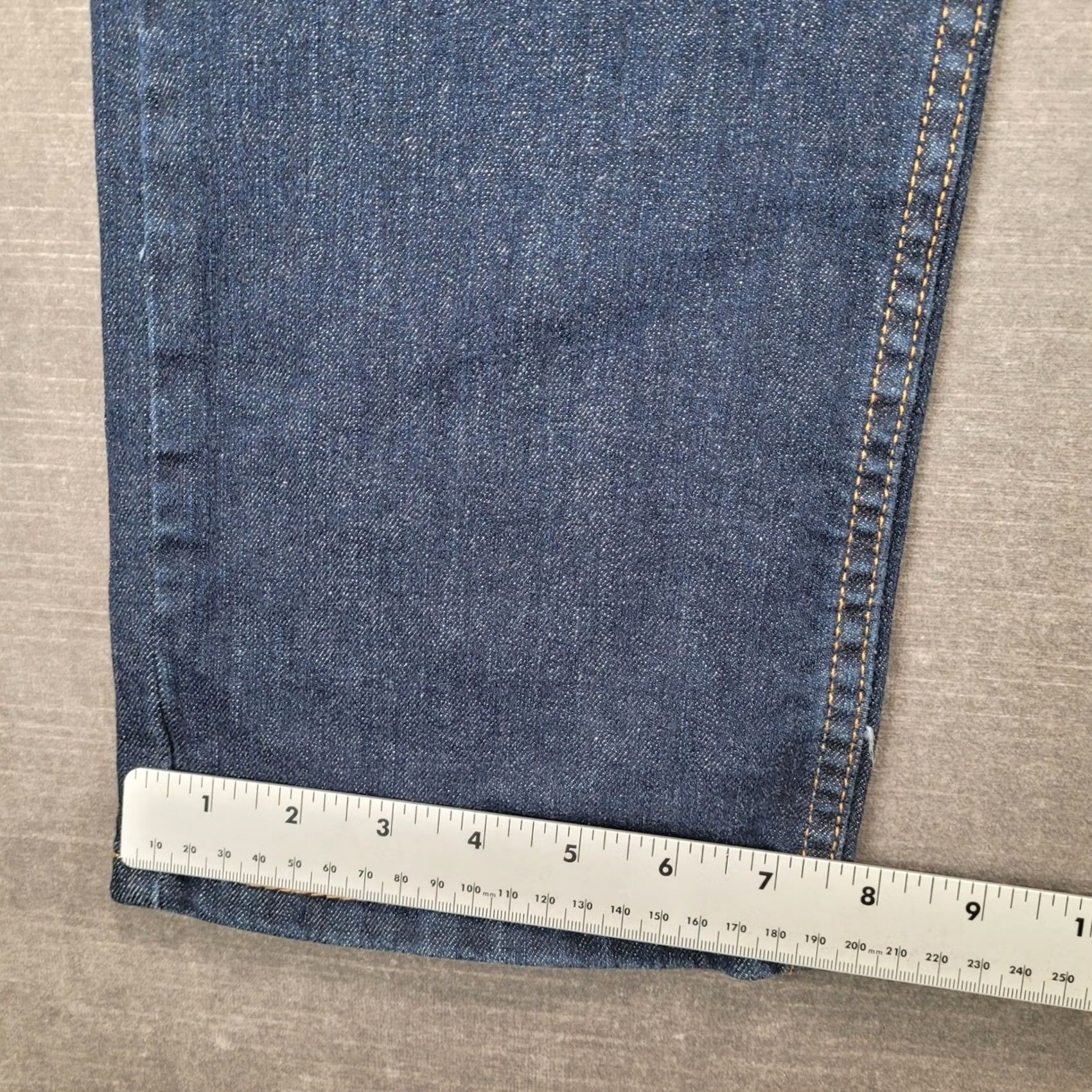 Levi's Levi's 513 Slim Straight Jeans Mens 36x30 Dark Indigo Blue Denim Pants Size US 36 / EU 52 - 6 Thumbnail