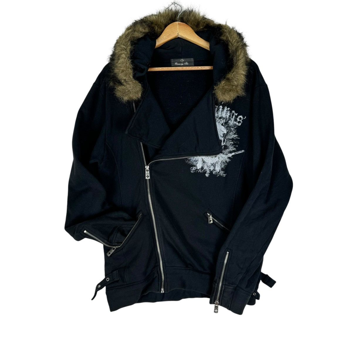 ☀️BERNINGS SHO HOODIE FUR SKULL SWEATSHIRT