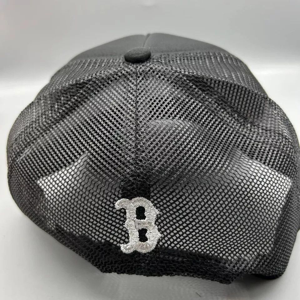 New Era Boston Red Sox Trucker Hat Men 9Forty New Era Snap Back Cap Size ONE SIZE - 4 Thumbnail