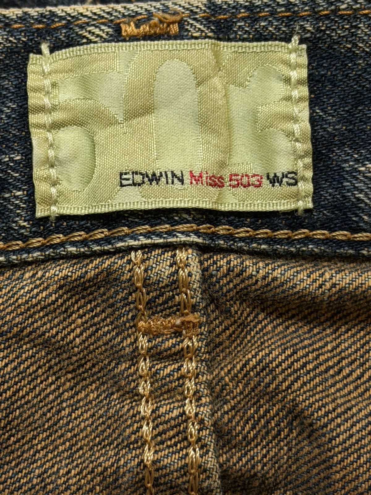 Edwin Vintage 90 Edwin 505 Blue Faded Wash Wide Leg Flare Jeans Size 28" / US 6 / IT 42 - 8 Thumbnail