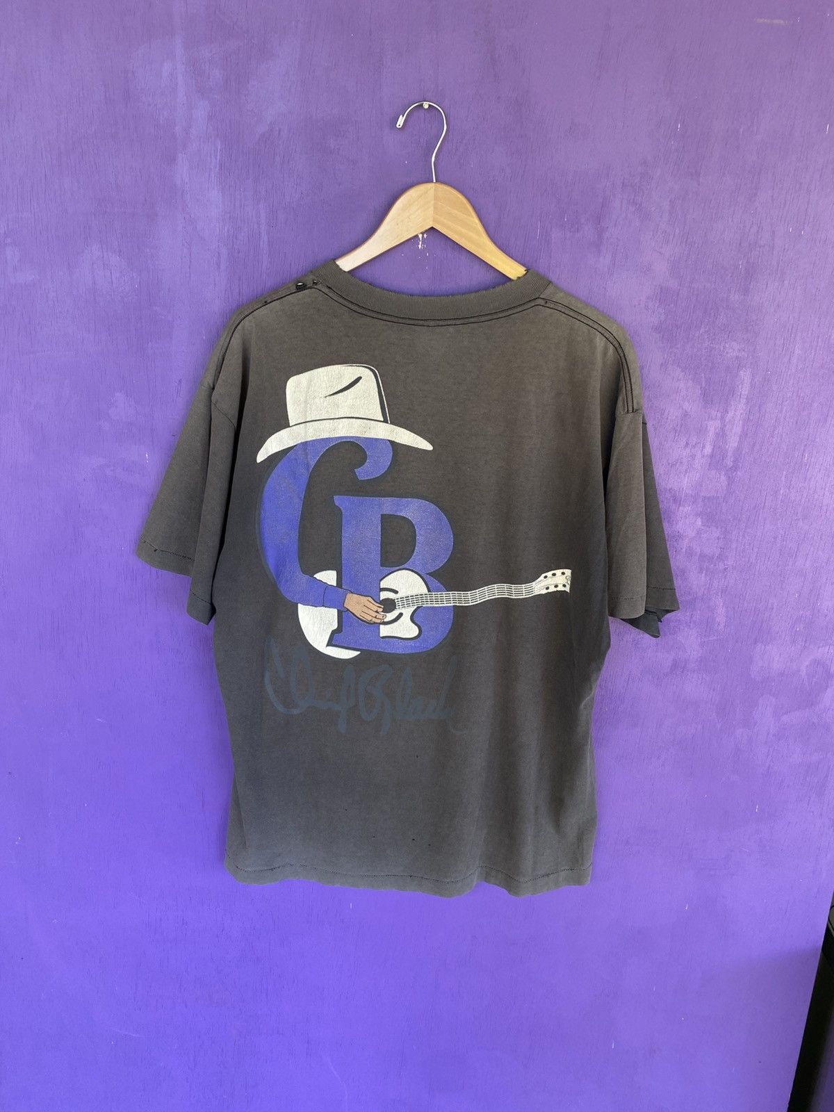 Band Tees Vintage 90s Clint black no time to kill faded tour tee Size US XL / EU 56 / 4 - 2 Thumbnail