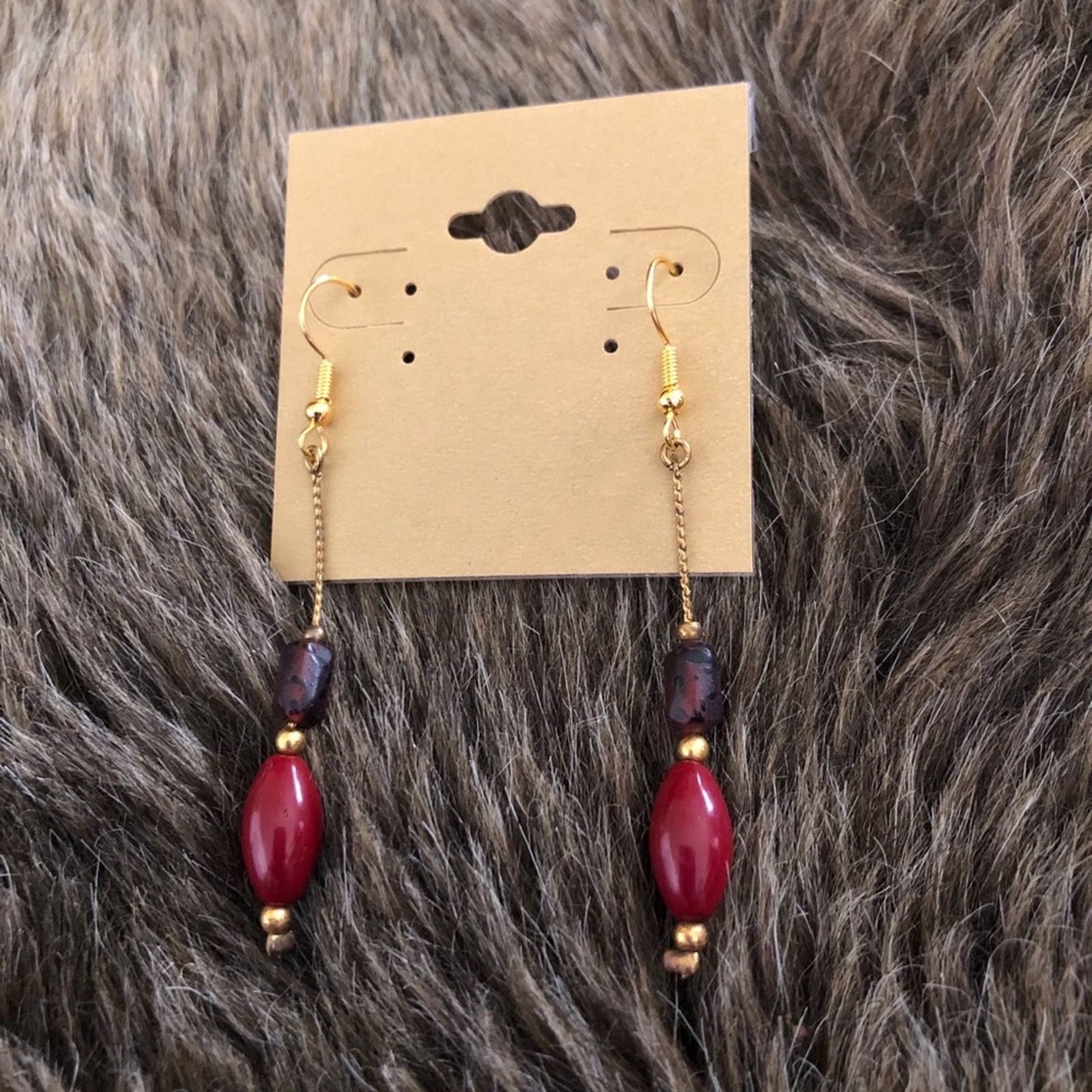 Vintage Vintage repurpose beaded chain dangle earrings Size ONE SIZE - 2 Thumbnail