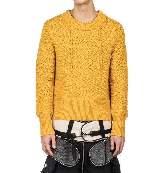 Craig Green Wool Knot Yellow Sweater XL