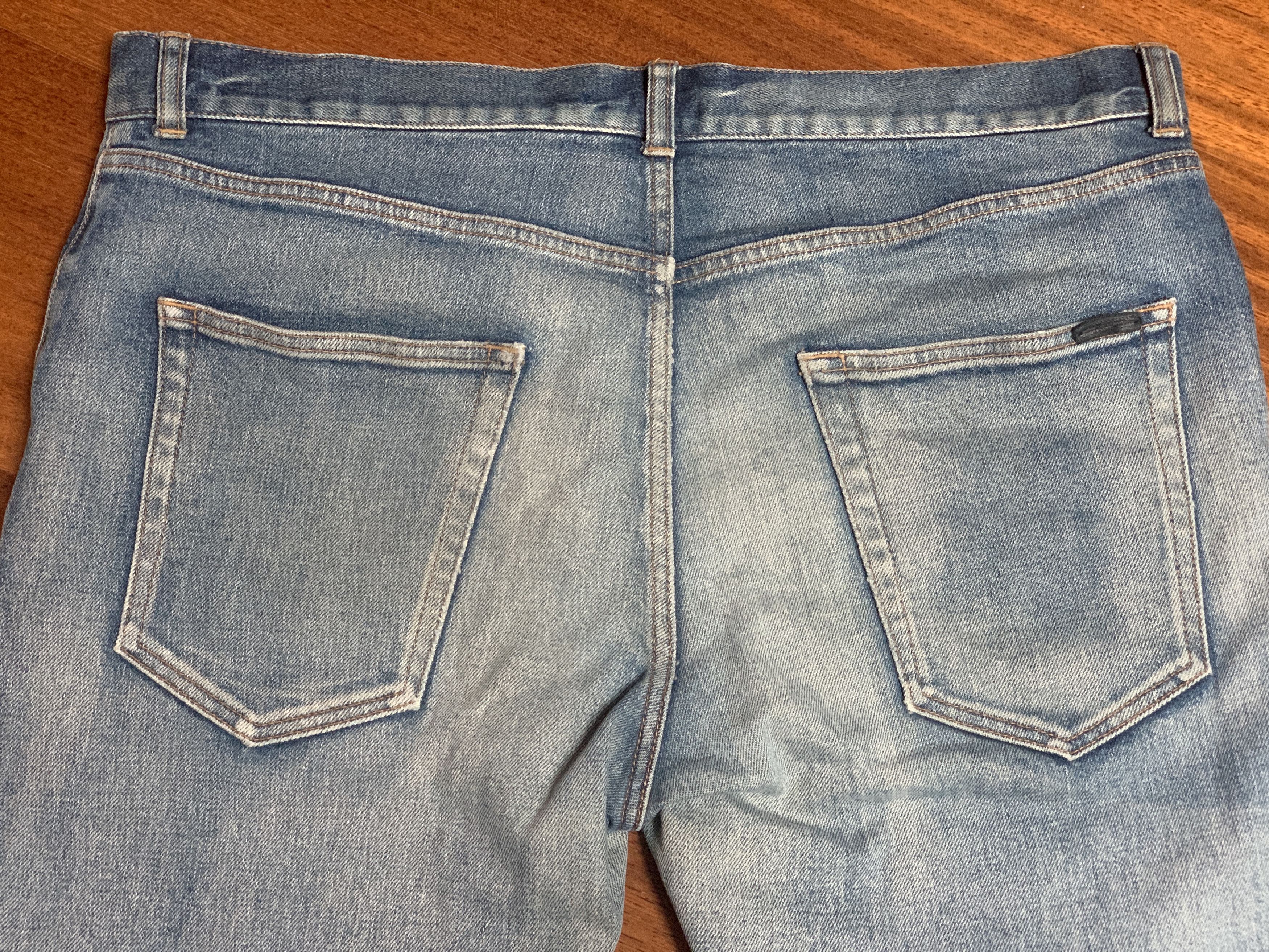 Saint Laurent Paris SAINT LAURENT PARIS D24 SKINNY JEANS IN WASHED BLUE DENIM Size US 34 / EU 50 - 9 Thumbnail