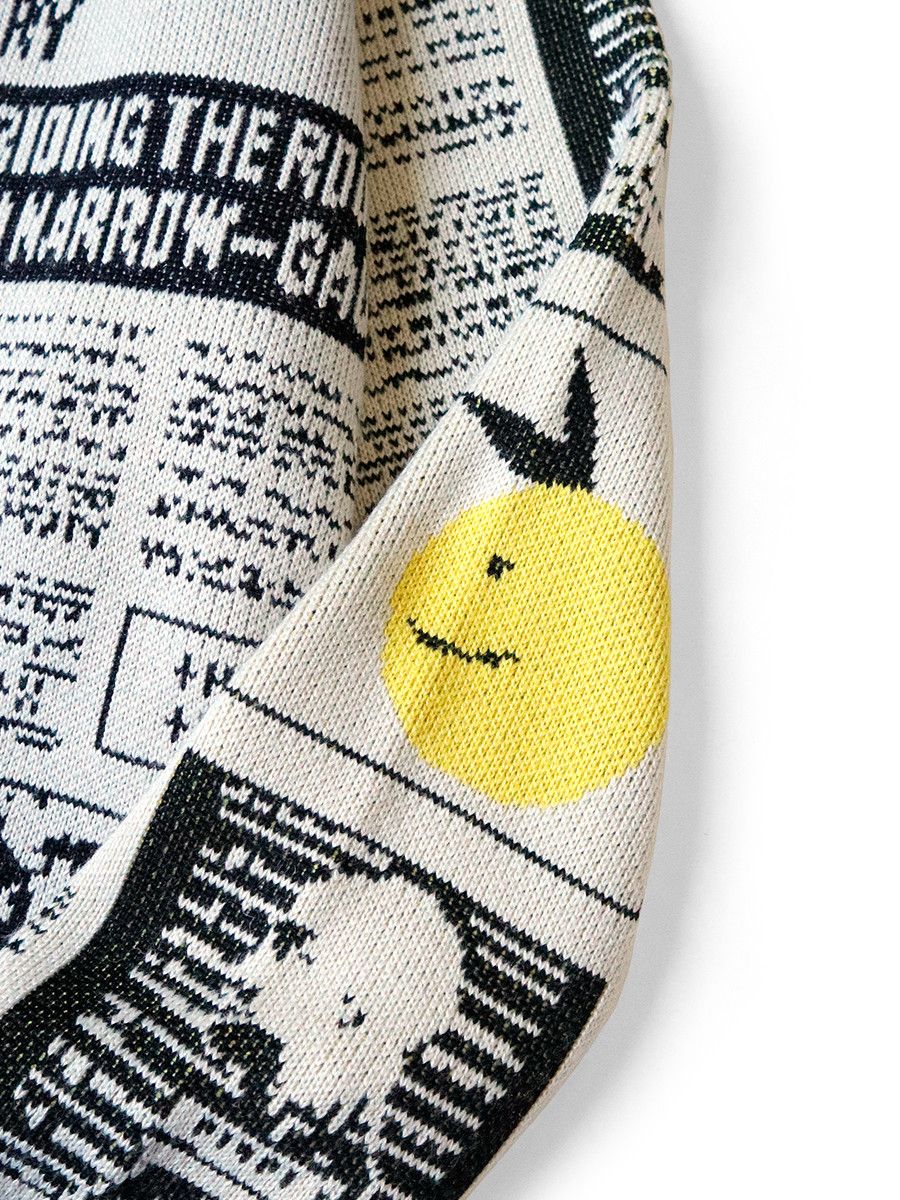 Kapital Kapital 8G KOUNTRY NEWS Newspaper print crew sweater Size US S / EU 44-46 / 1 - 8 Thumbnail