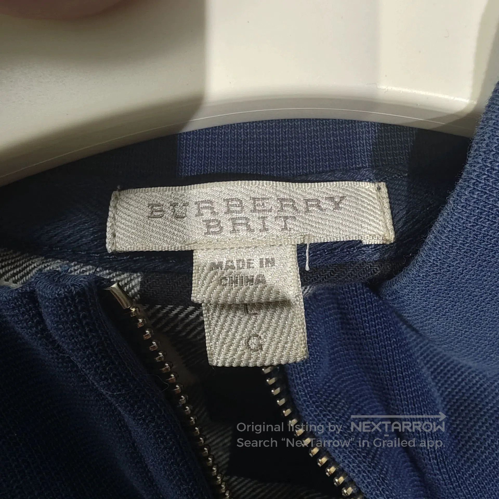 Burberry burberry cotton jacket in navy blue. Size US L / EU 52-54 / 3 - 3 Thumbnail