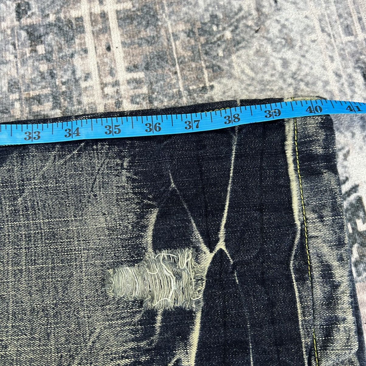 14th Addiction Flared Distressed Faded Wash Black Erown Jeans Size US 31 - 25 Thumbnail