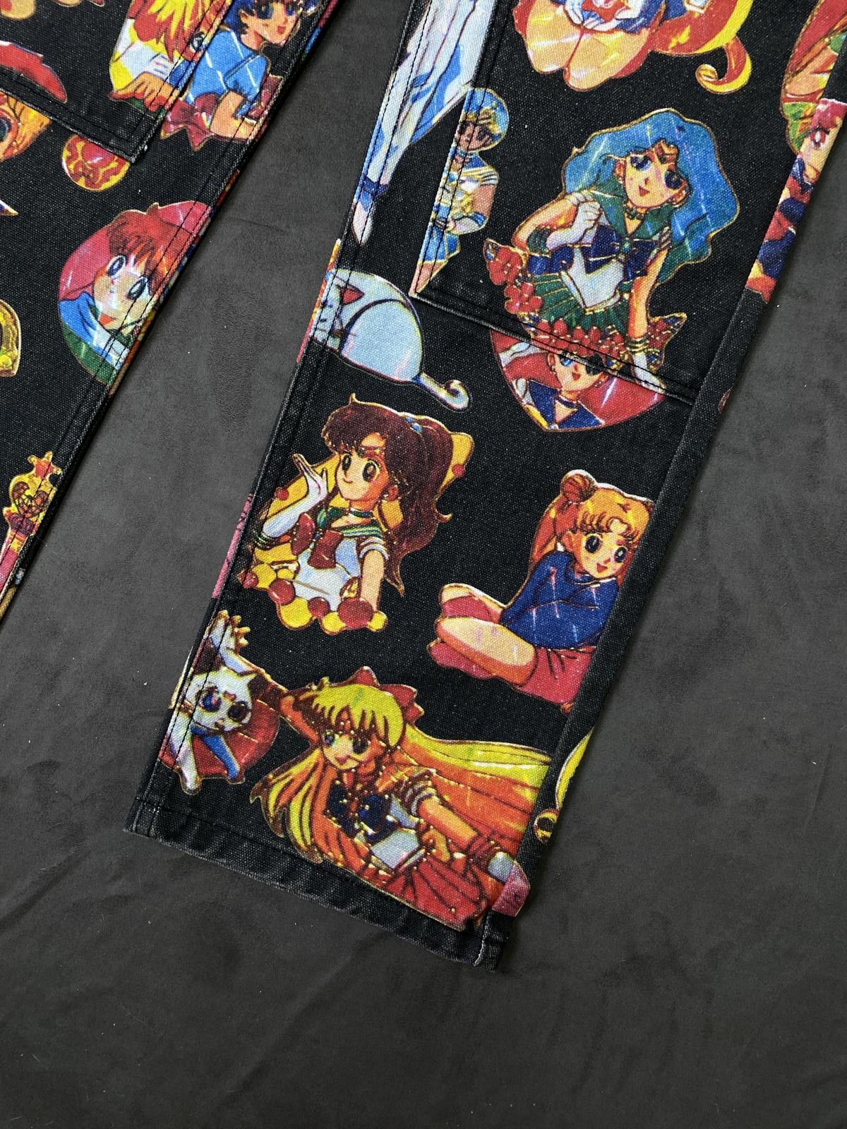 Japanese Brand Deadstock Secret Heart Sailor Moon Print Jeans 26 Size 26" / US 2 / IT 38 - 4 Thumbnail