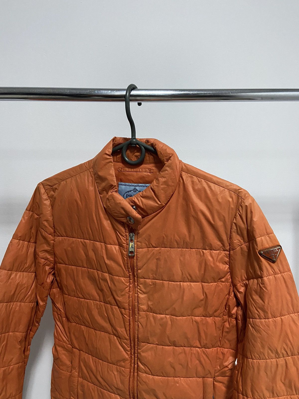 Prada × Vintage Prada Vintage nylon Jacket Small Logo Luxury Size M / US 6-8 / IT 42-44 - 2 Thumbnail