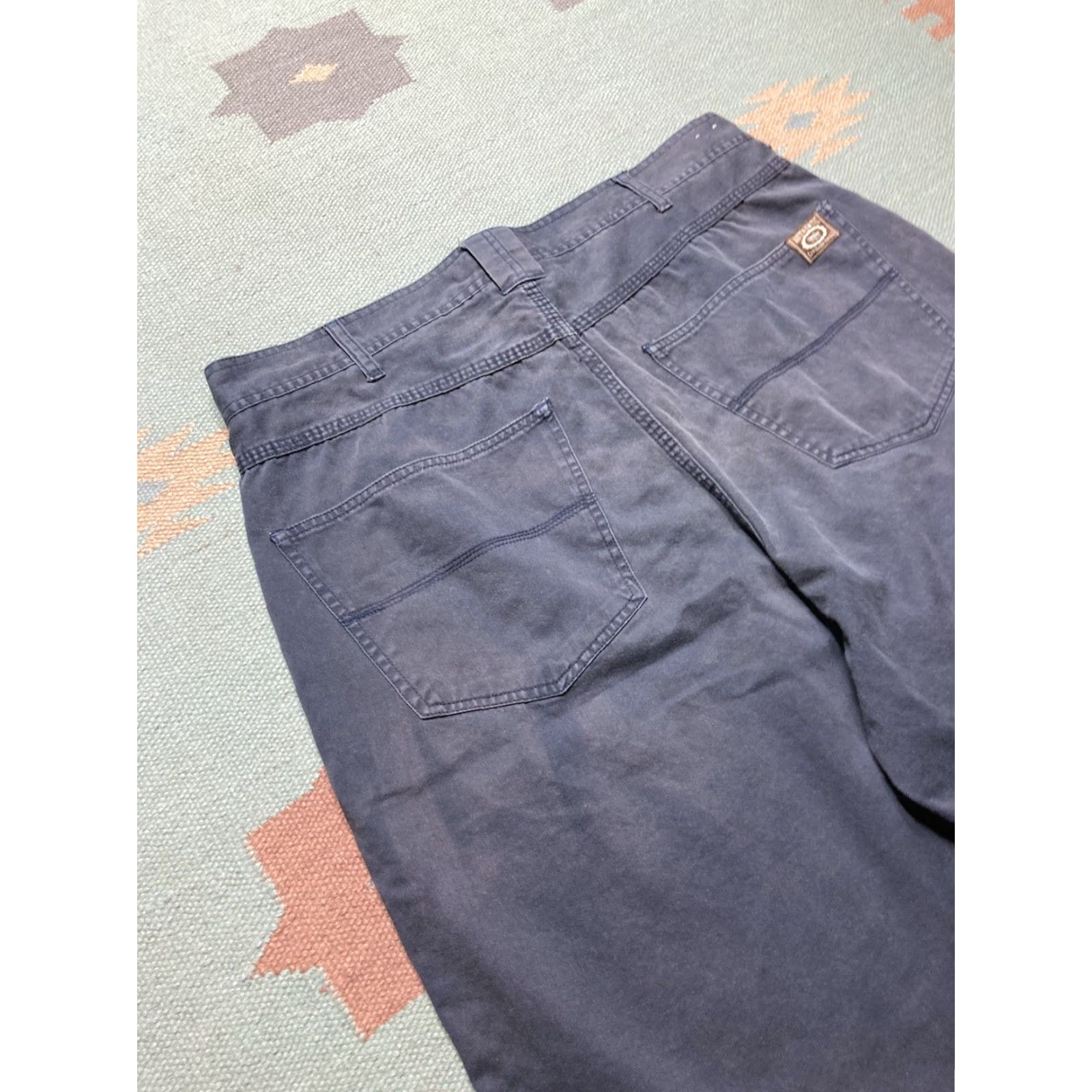 Mossimo VINTAGE Mossimo Shorts Cotton Twill Wide Leg Baggy Skater Button Fly Blue 36 Mens Size US 36 / EU 52 - 2 Thumbnail