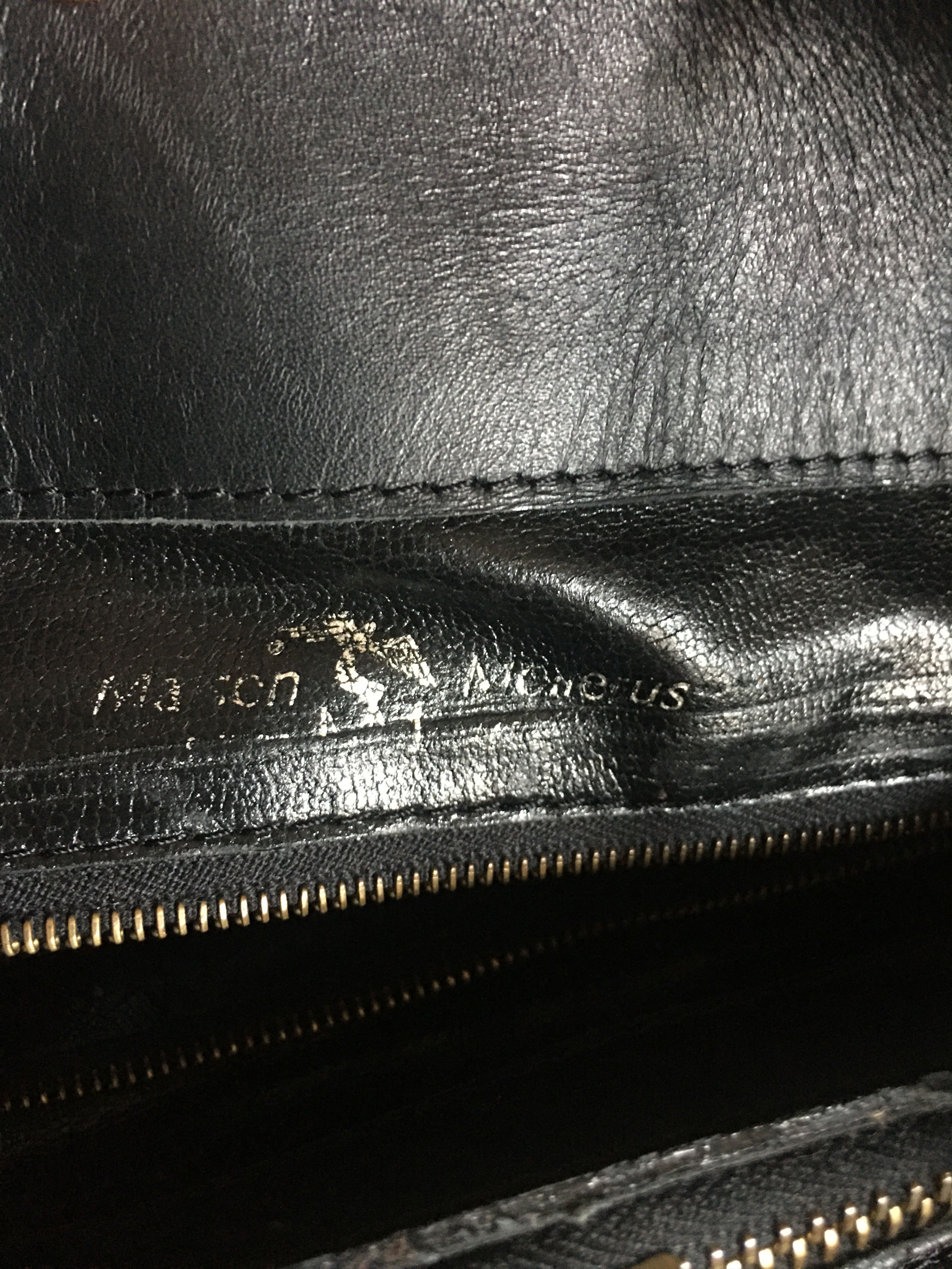 Maison Mollerus Maison Mollerus MM Leather Black Monogram ShoulderBag Size ONE SIZE - 13 Thumbnail