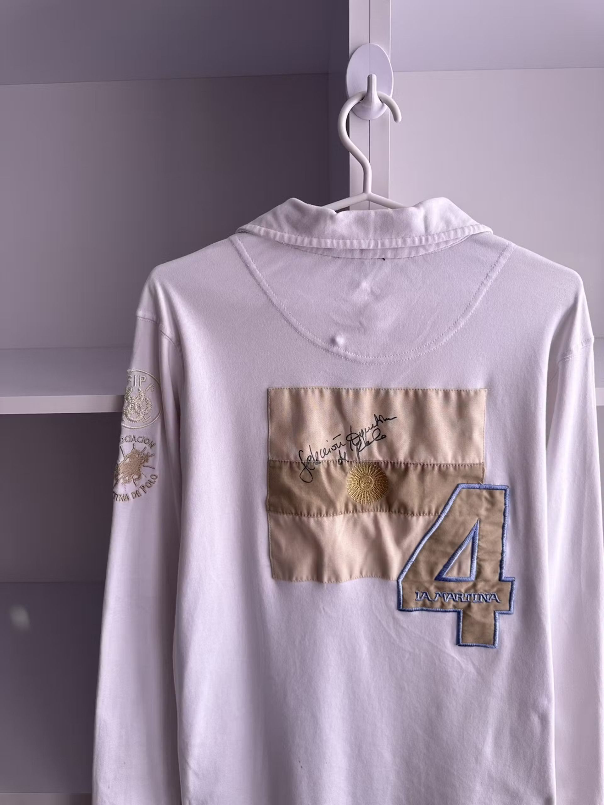 La Martina × Polo Ralph Lauren × Vintage Vintage La Martina Polo Team 4 Argentina Long Sleeve Rugby Size US M / EU 48-50 / 2 - 7 Thumbnail
